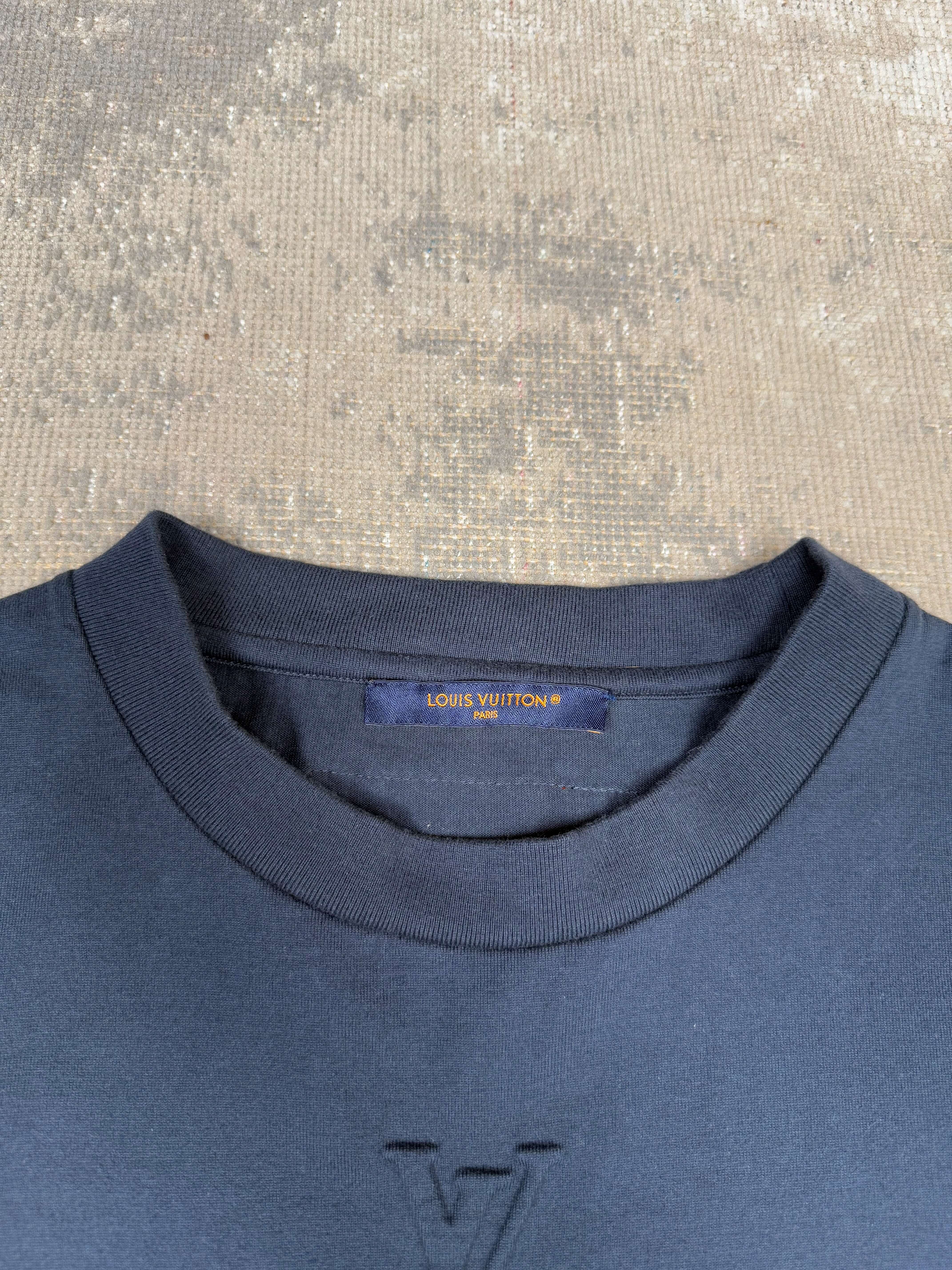 Louis Vuitton Embossed T-Shirt - Navy Louis Vuitton