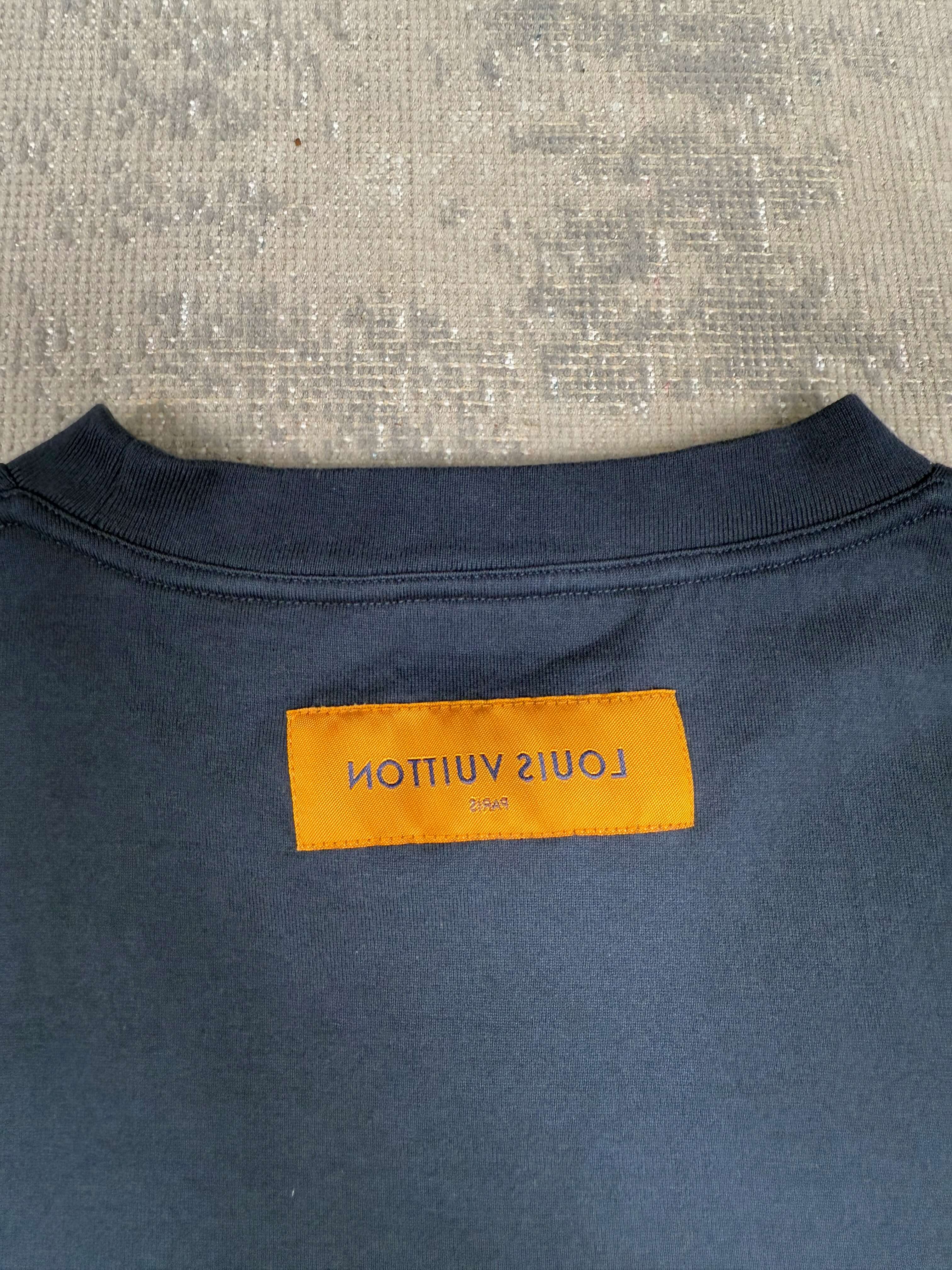 Louis Vuitton Embossed T-Shirt - Navy Louis Vuitton