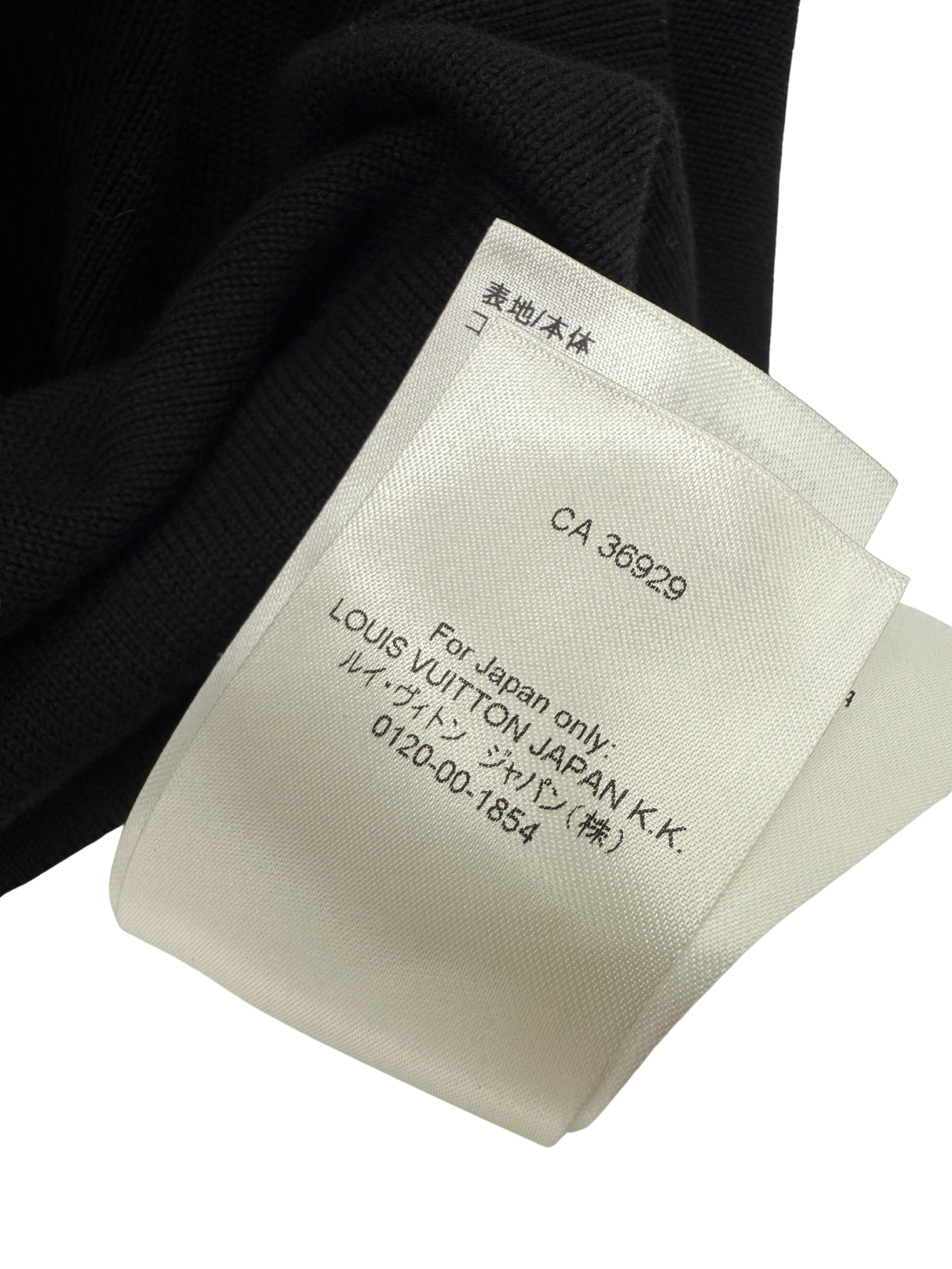 Louis Vuitton Signature Knit Crewneck T-Shirt - Black Louis Vuitton