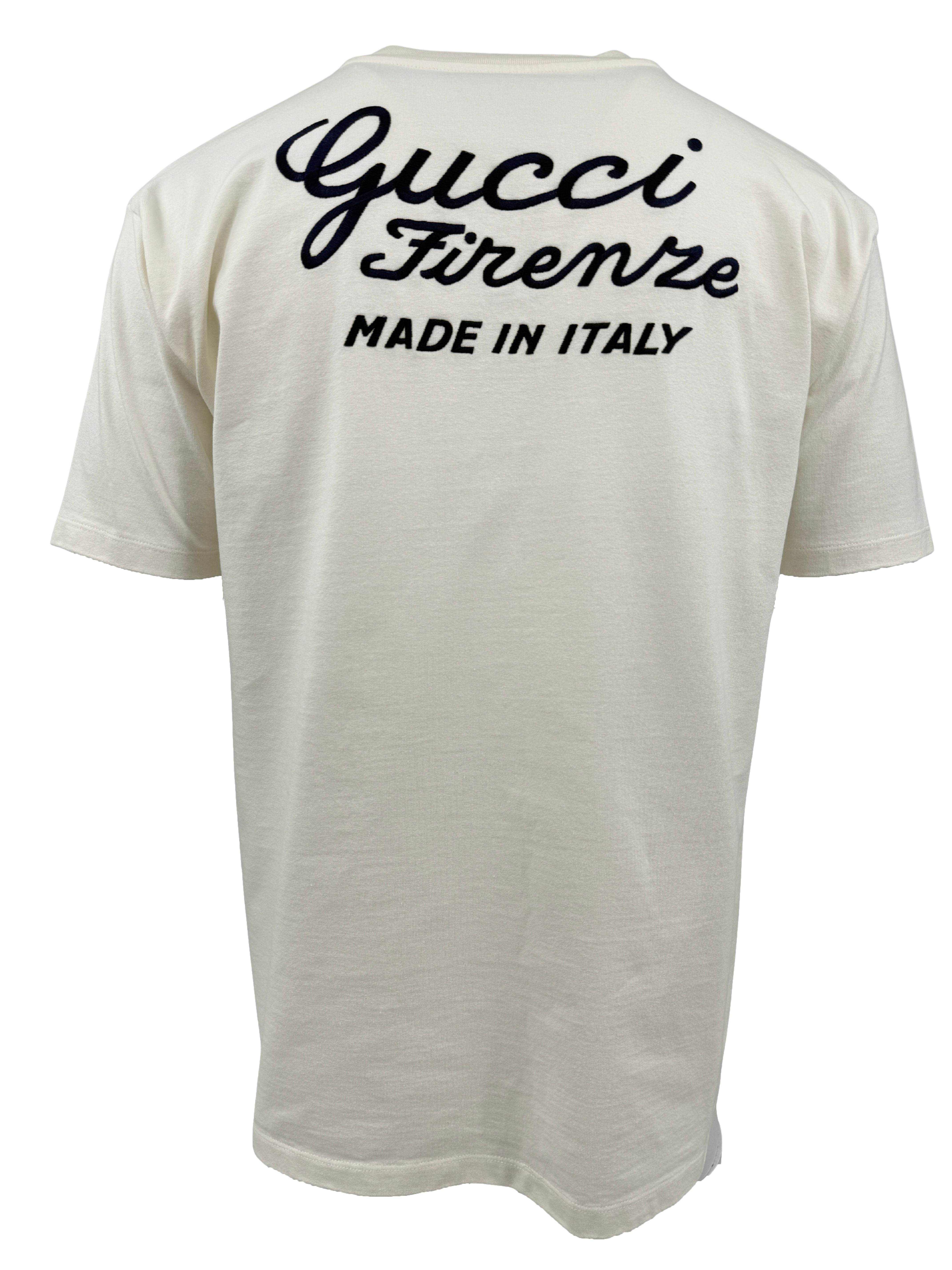 Gucci Embroidered T-Shirt - Cream Gucci