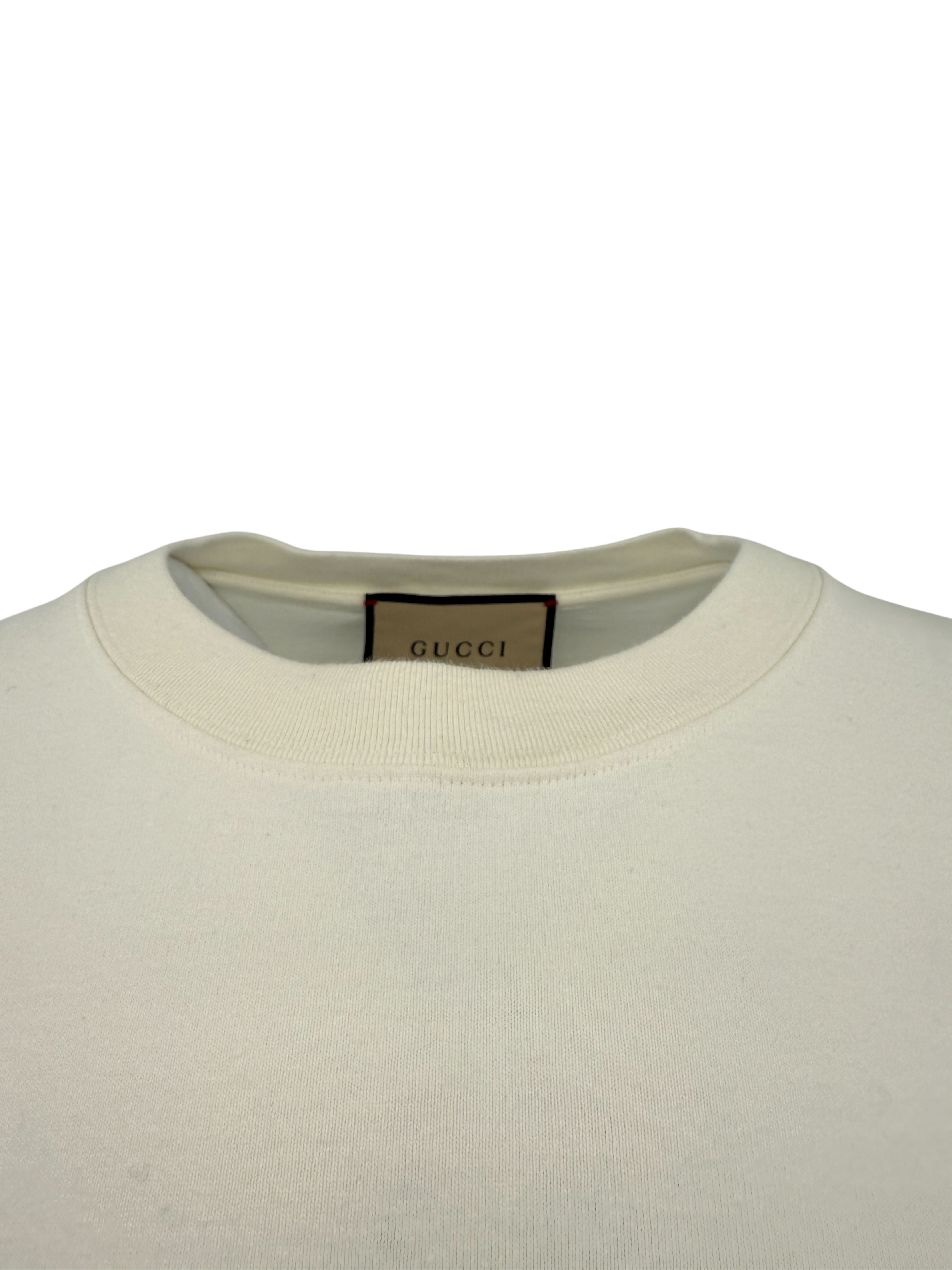Gucci Embroidered T-Shirt - Cream Gucci