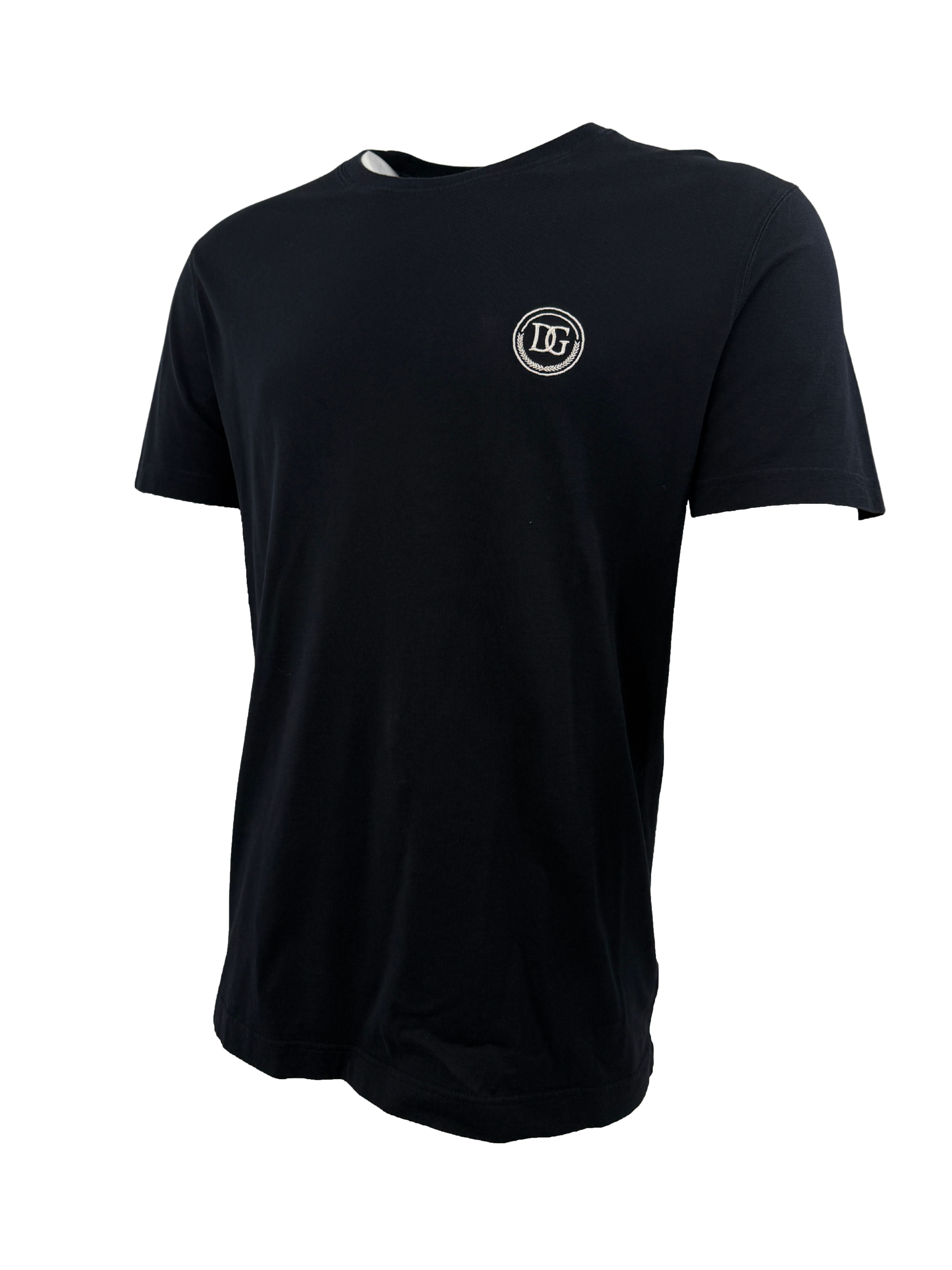 Dolce & Gabbana Embroidered Logo T-Shirt - Navy Dolce & Gabbana