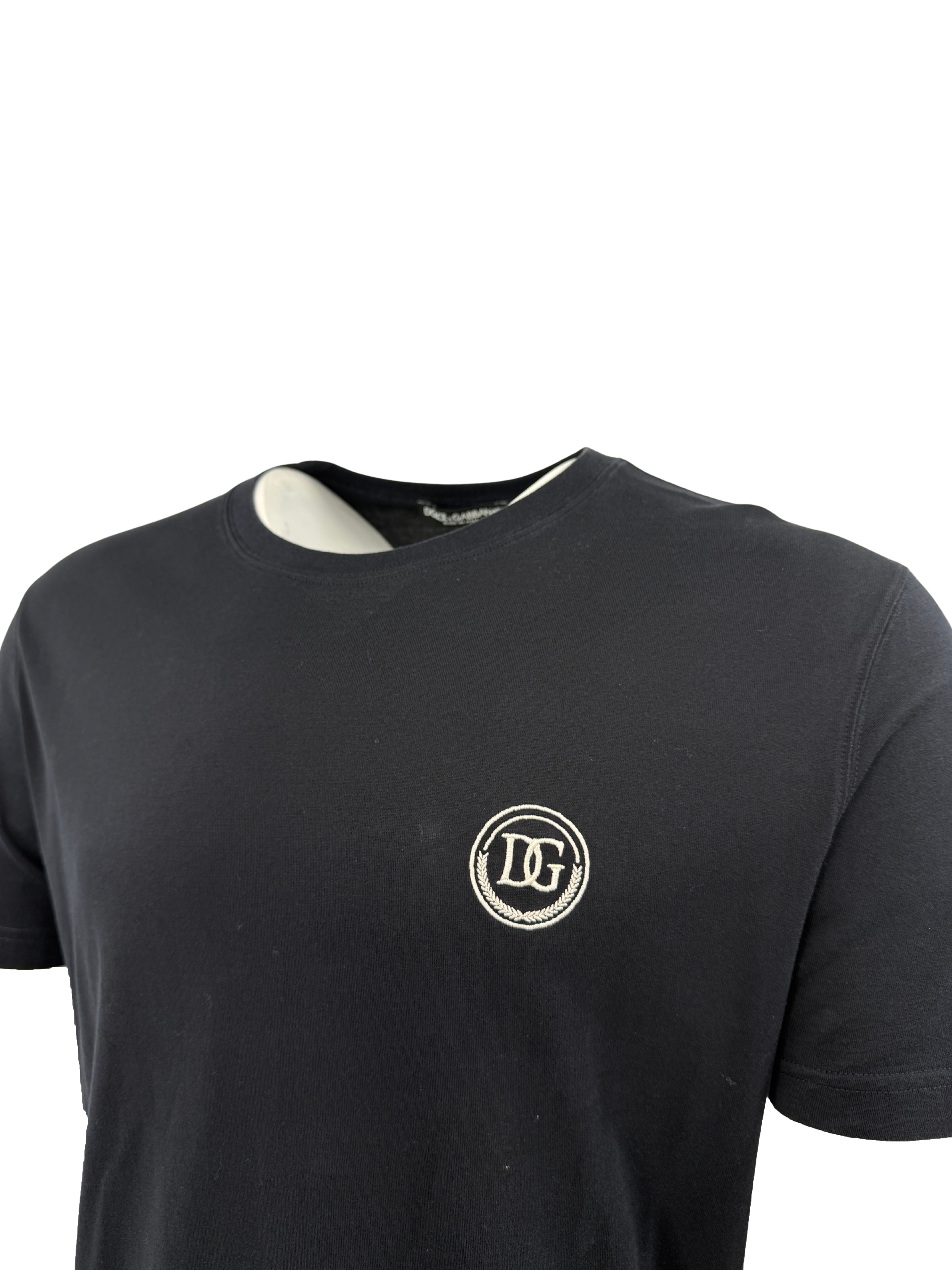 Dolce & Gabbana Embroidered Logo T-Shirt - Navy Dolce & Gabbana