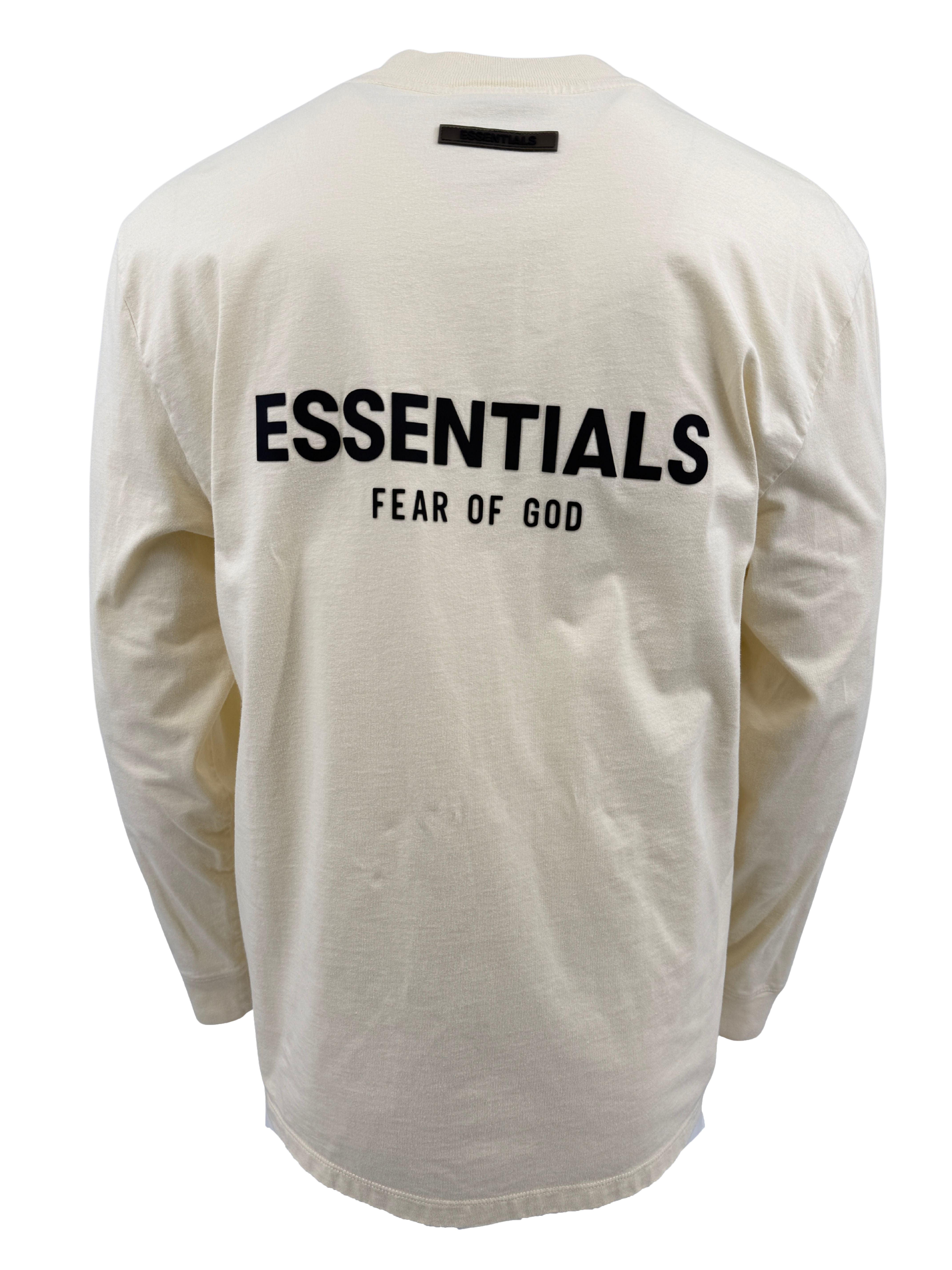 Essentials Fear of God Long Sleeve T-Shirt - Cream Essentials