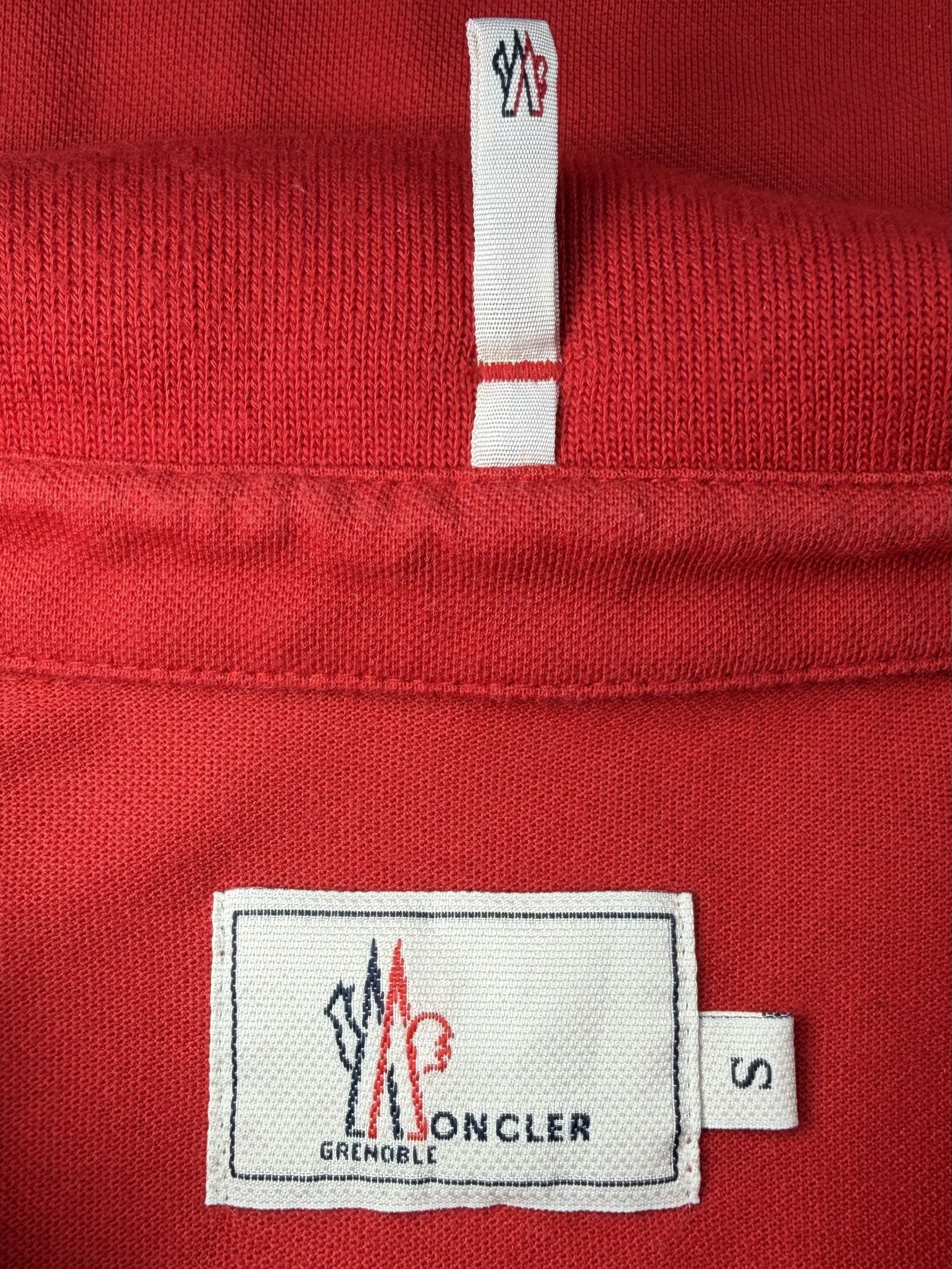 Moncler Grenoble Double Collar Polo - Red Moncler