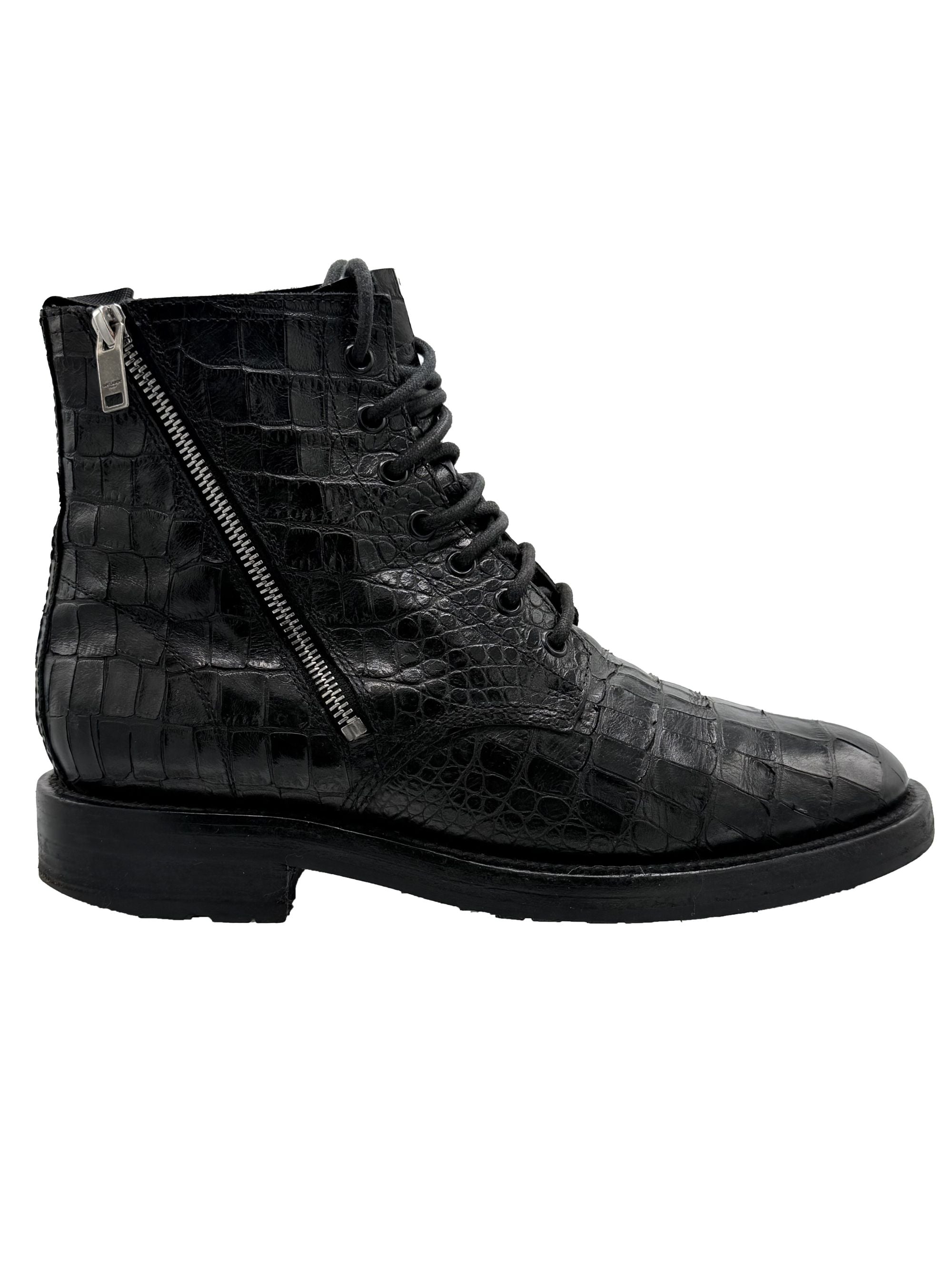 Yves Saint Laurent Snake Boots - Black Yves Saint Laurent