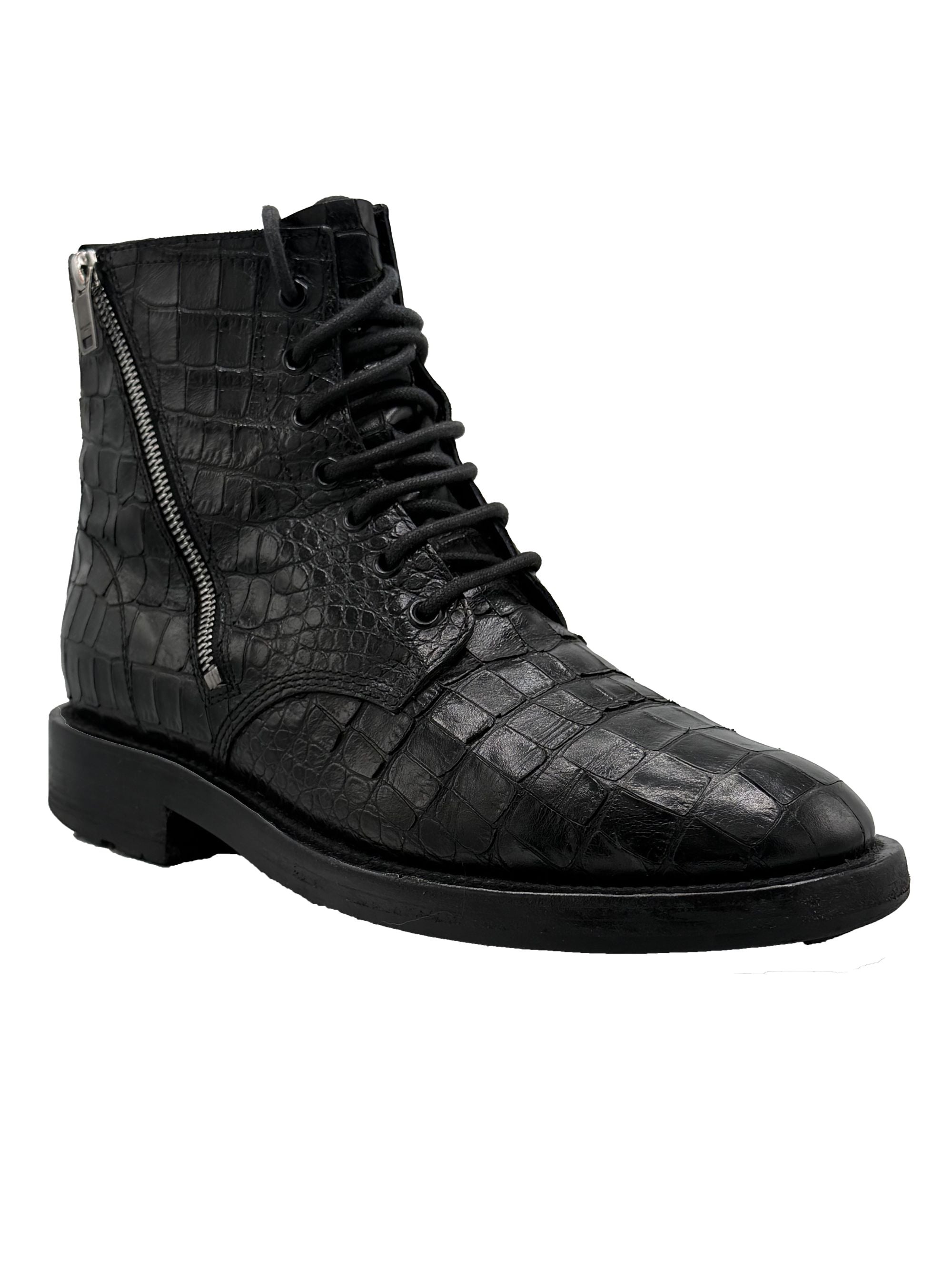 Yves Saint Laurent Snake Boots - Black Yves Saint Laurent