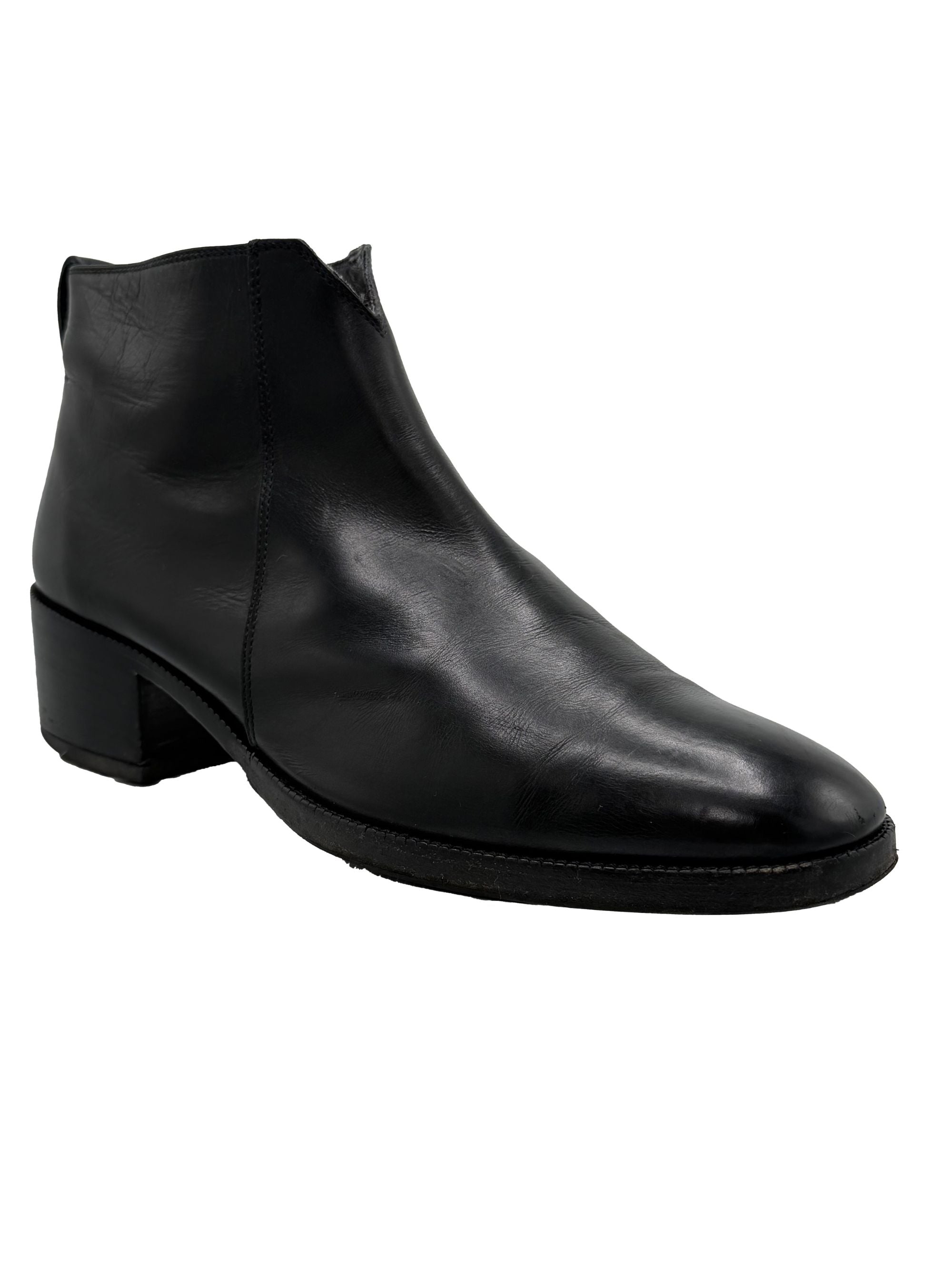 Dior Leather Ankle Boot - Black Dior
