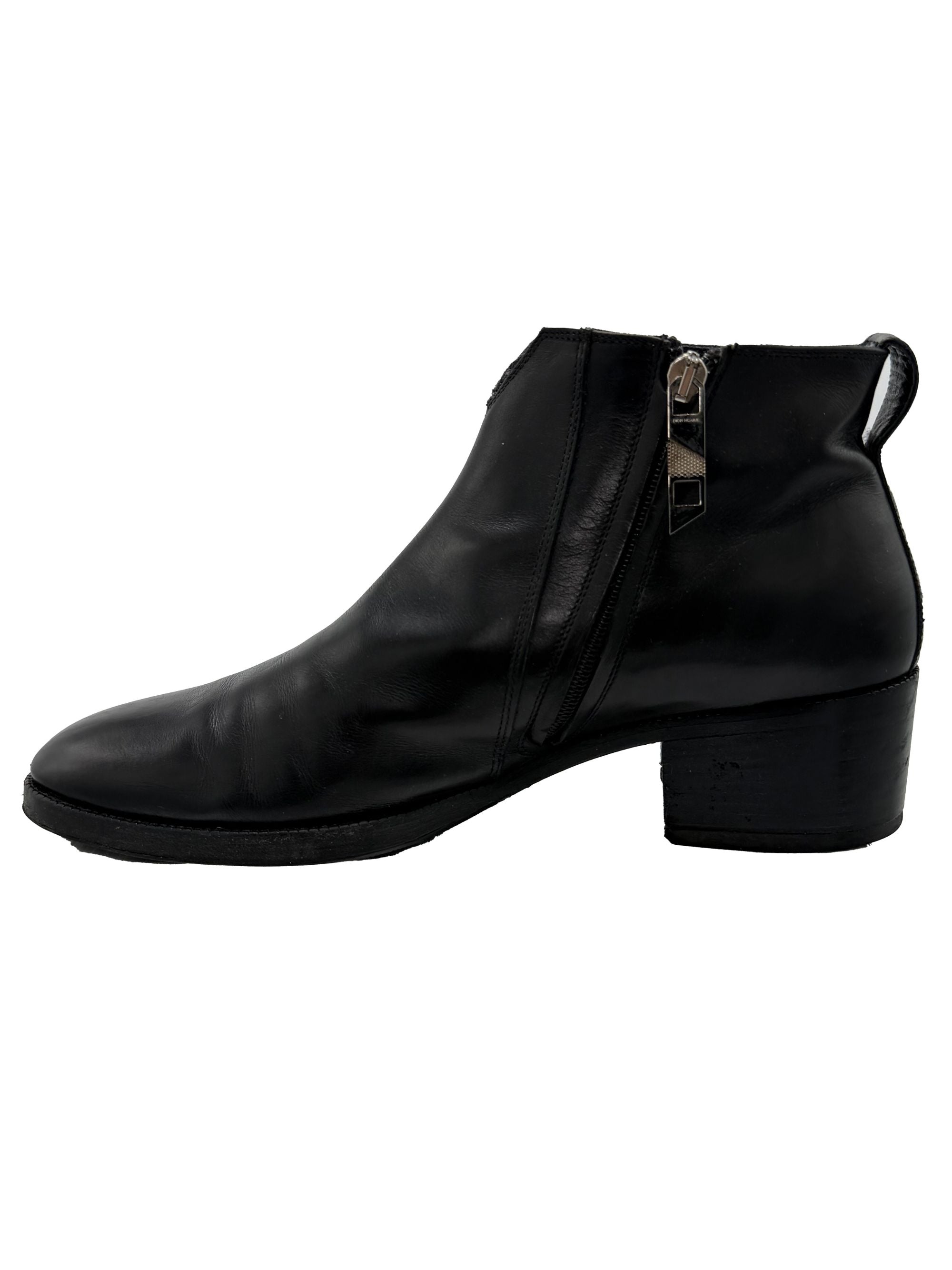 Dior Leather Ankle Boot - Black Dior