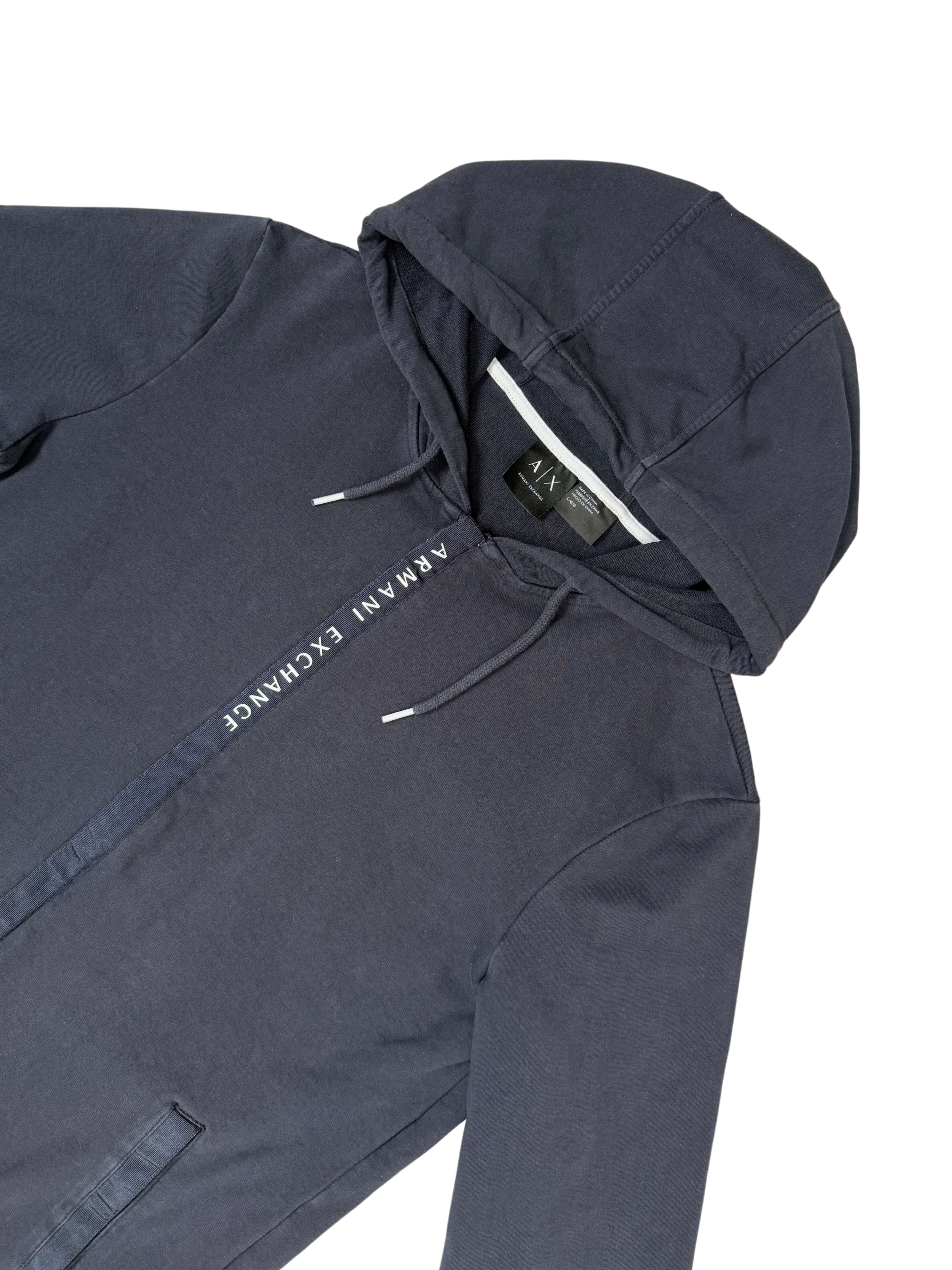 Armani Exchange Zip-Up Hoodie - Navy