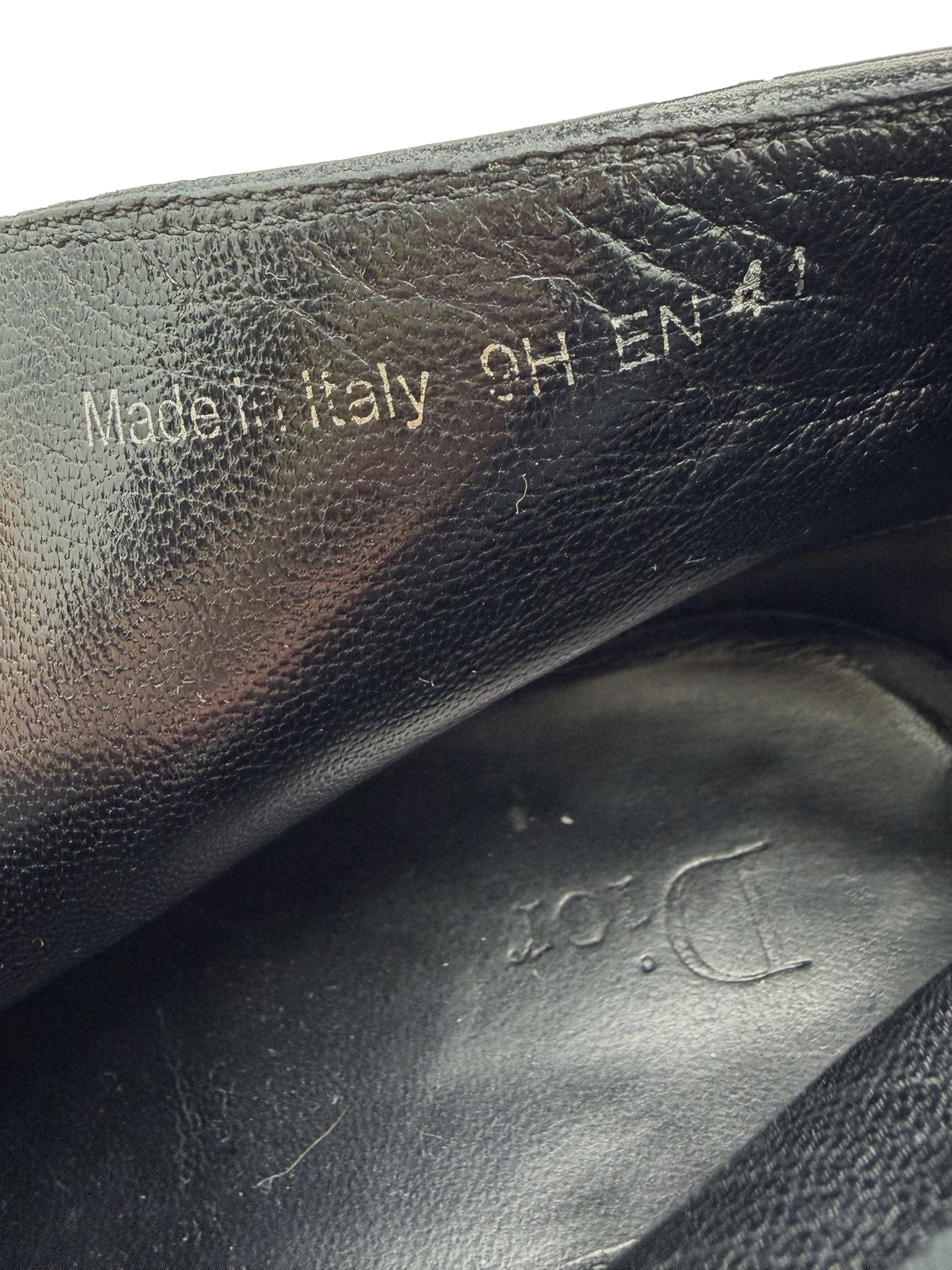 Dior Leather Ankle Boot - Black Dior