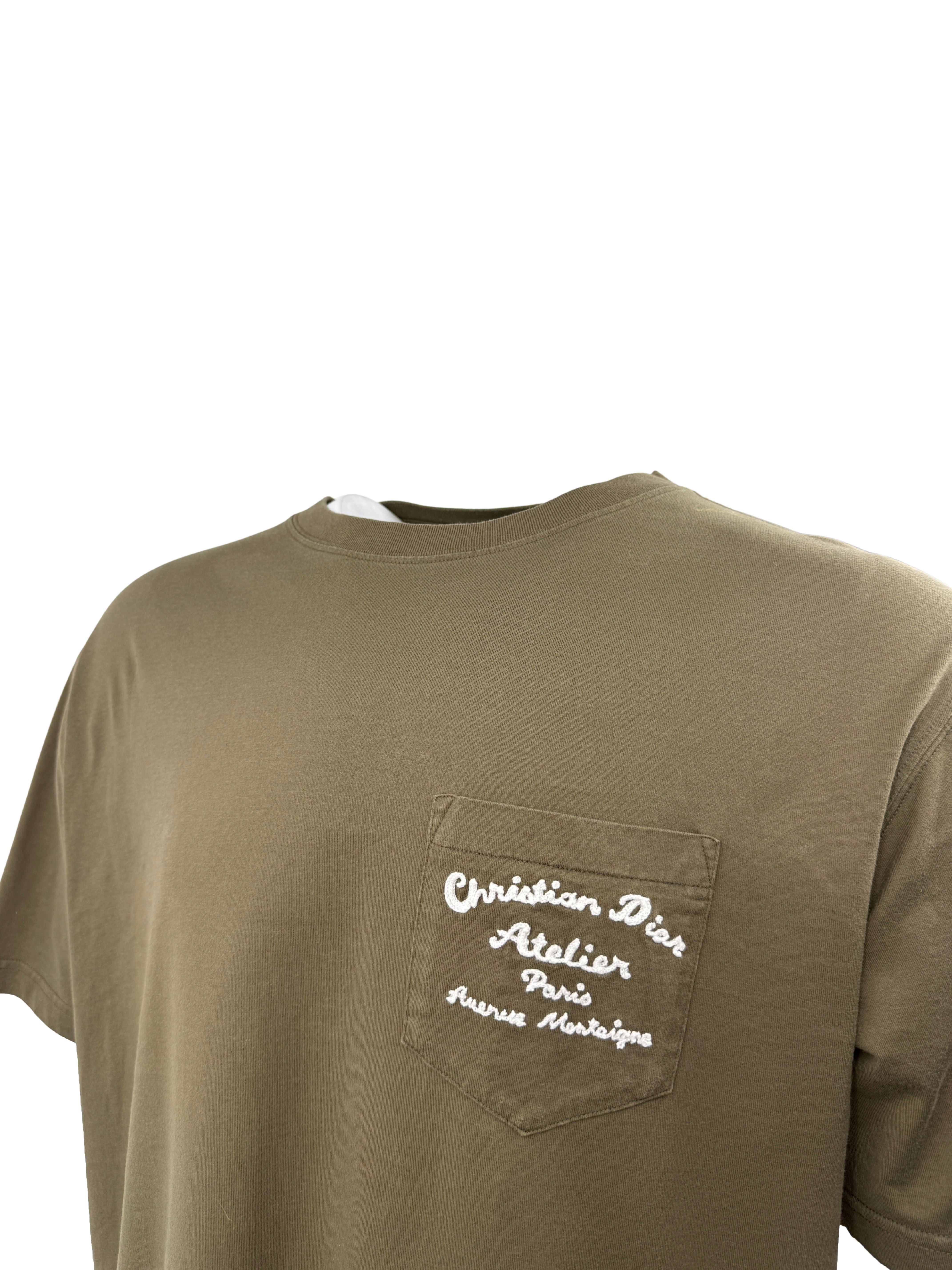 Dior 'Christian Dior Atelier' Embroidered T-Shirt - Khaki Dior