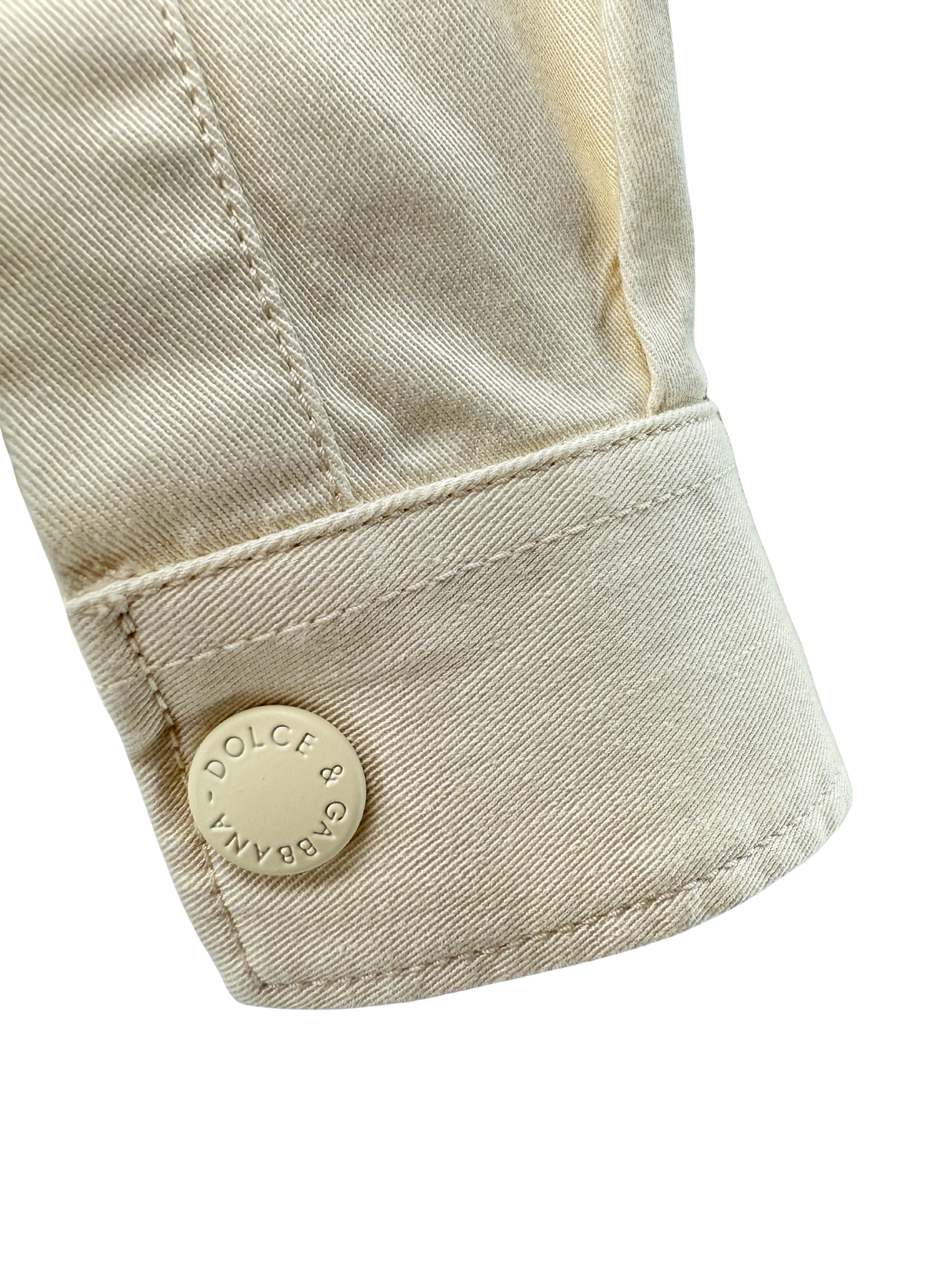 Dolce & Gabbana Cotton Shirt - Cream (Unused) Dolce & Gabbana