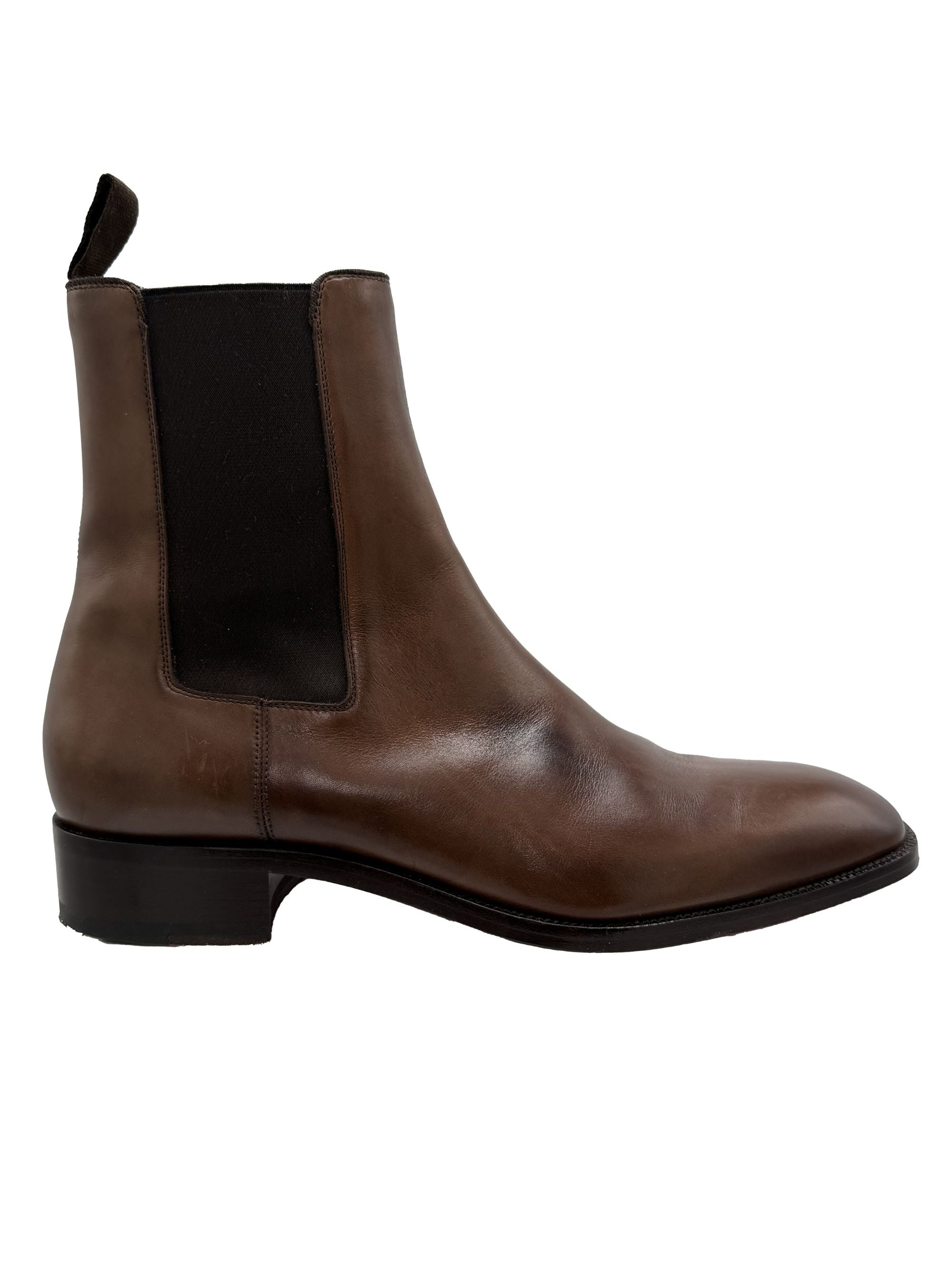 Louboutin Samson Leather Chelsea Boots - Brown Christian Louboutin