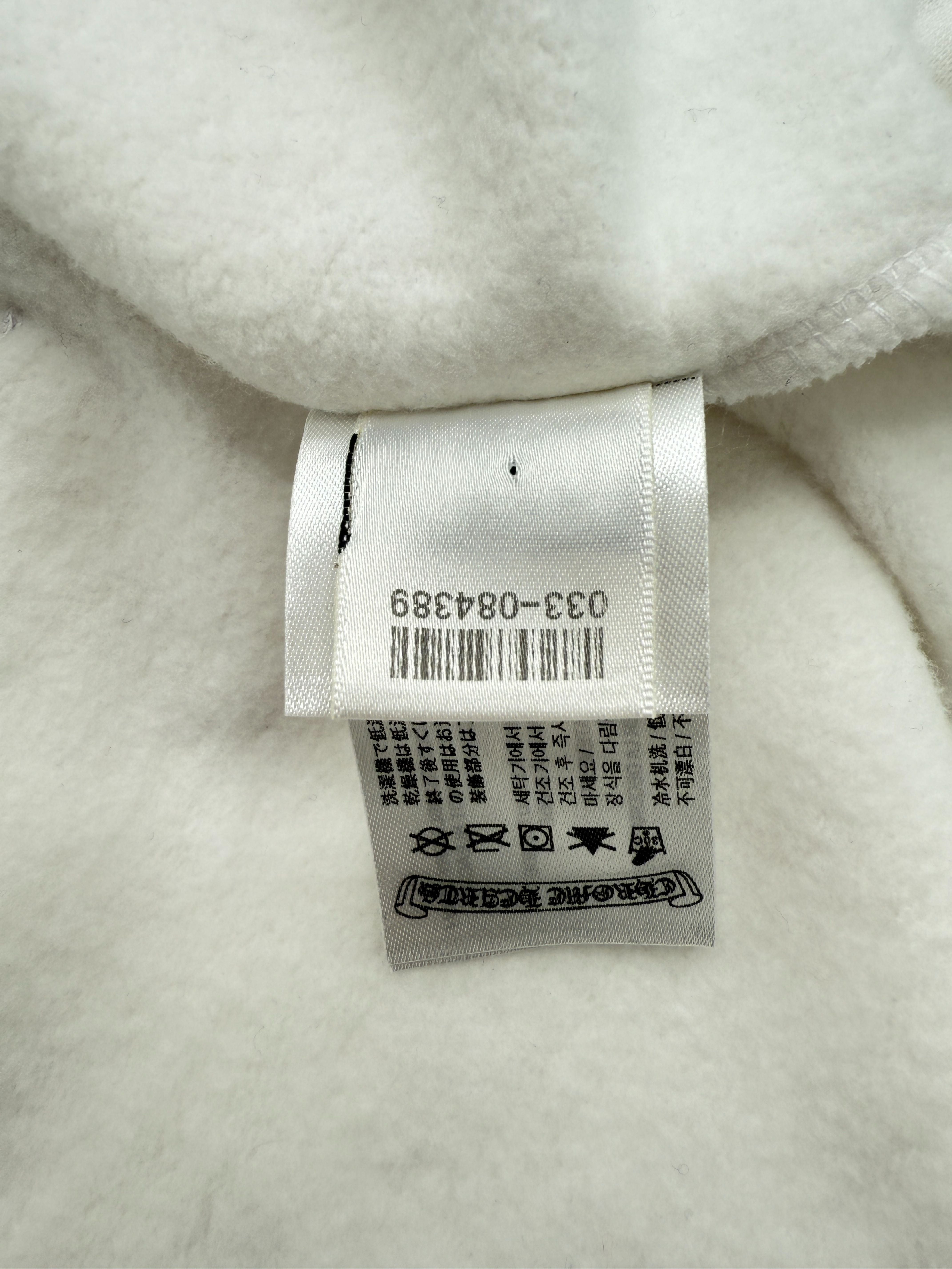 Chrome Hearts Vertical Logo Hoodie - White