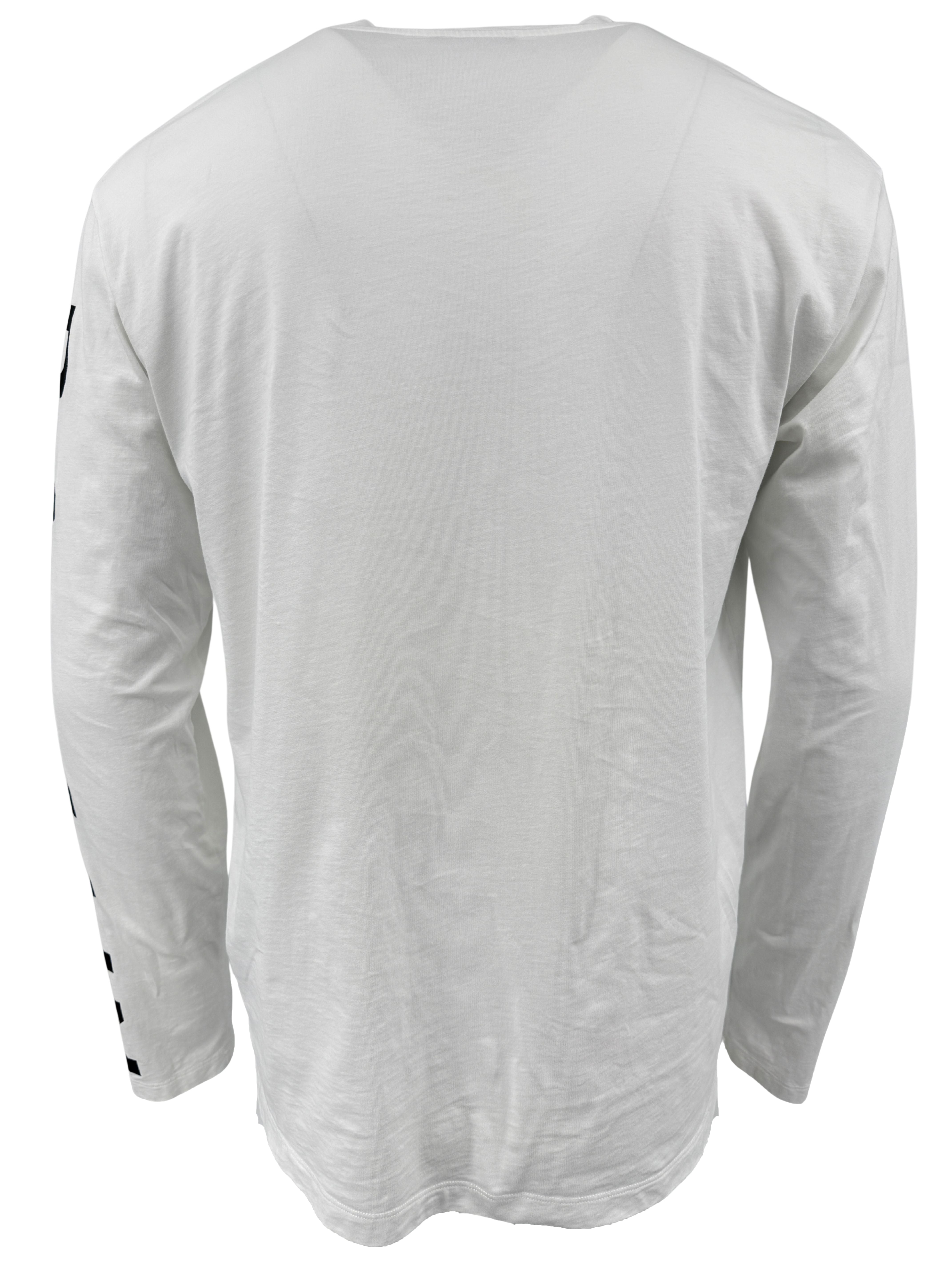 Balmain Arm Logo Long Sleeve T-Shirt - White Balmain