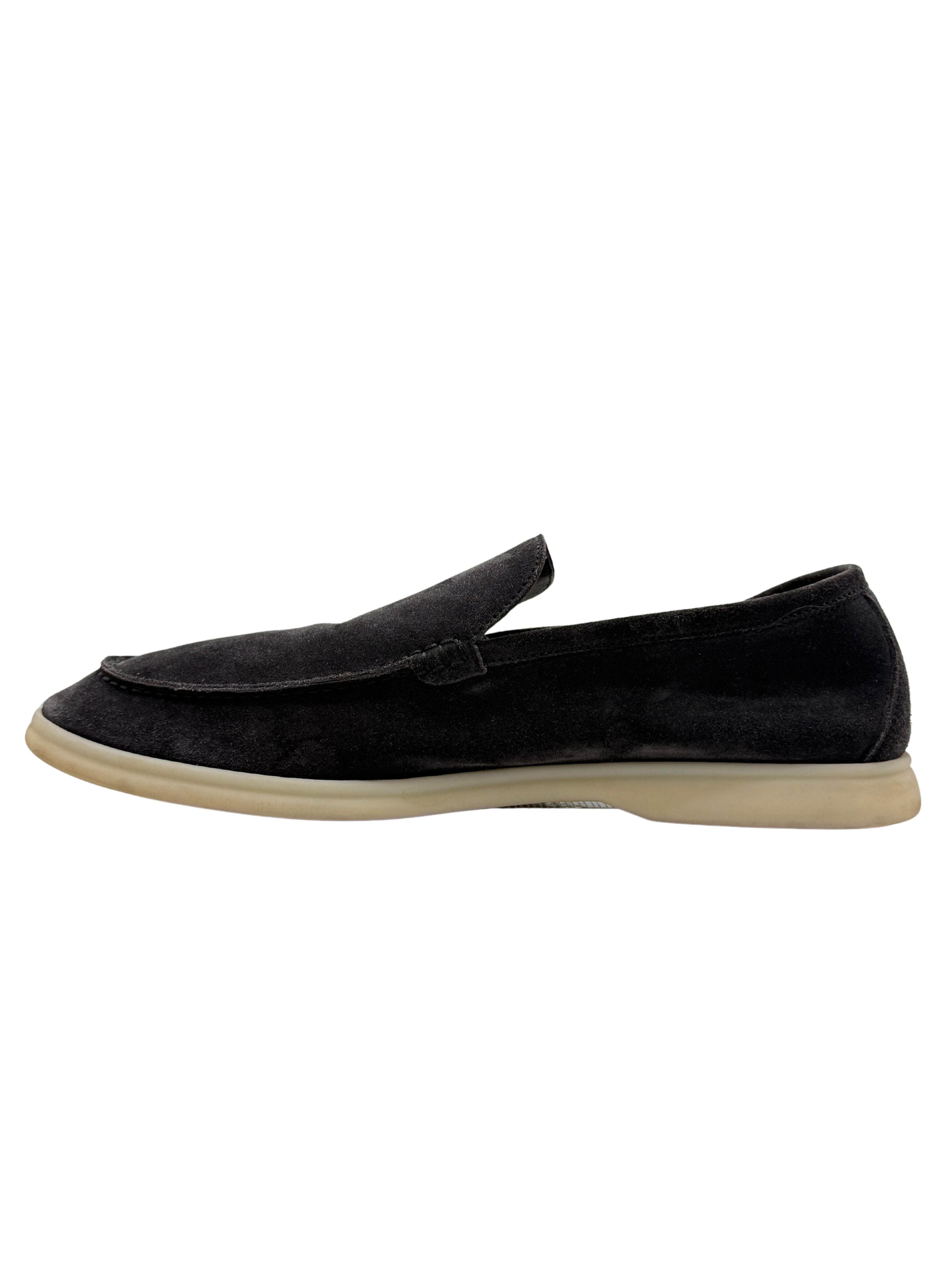 Loro Piana Summer Walk Suede Loafer - Grey Loro Piana