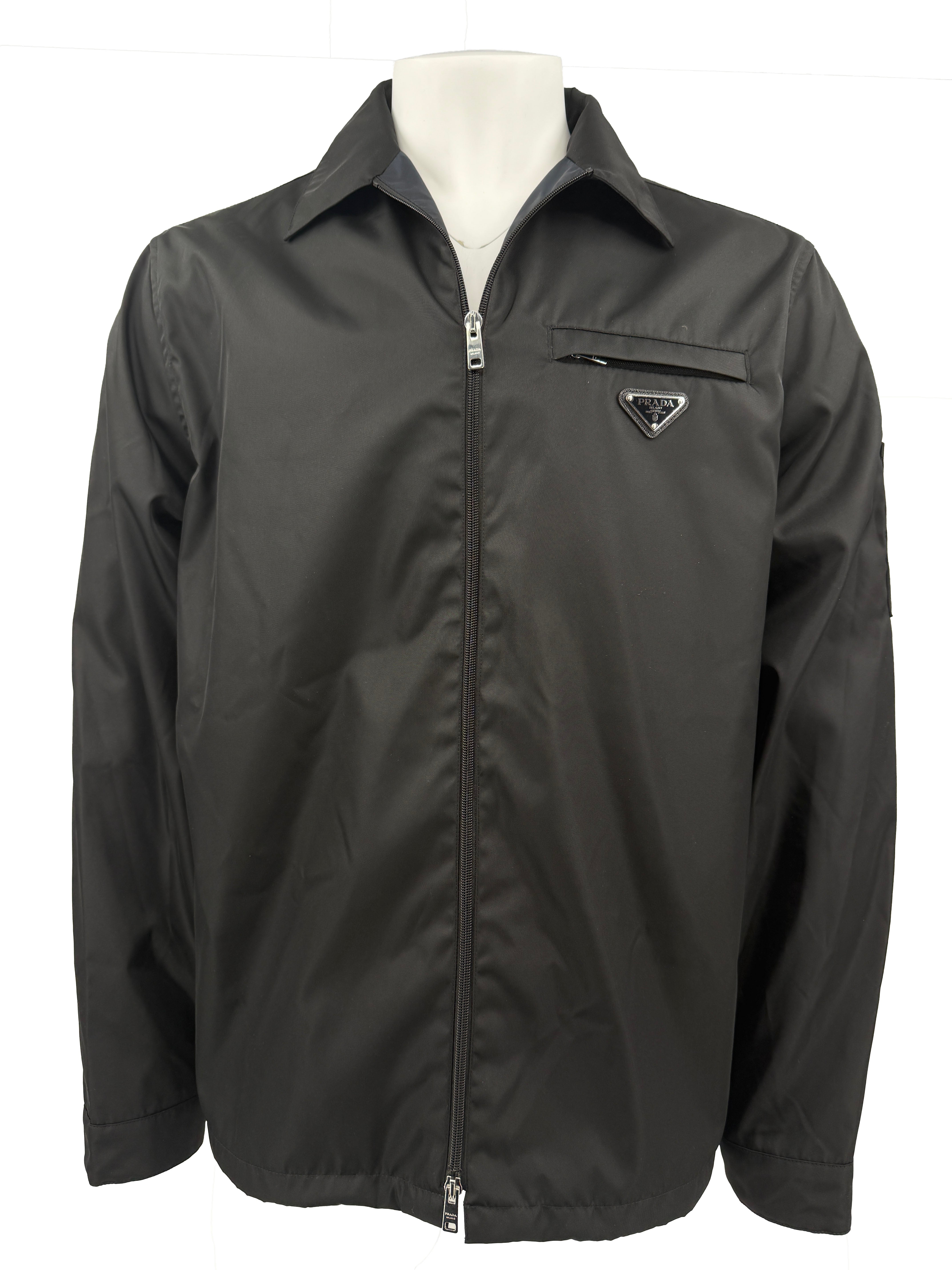 Prada Re-Nylon Blouson Jacket - Black Prada