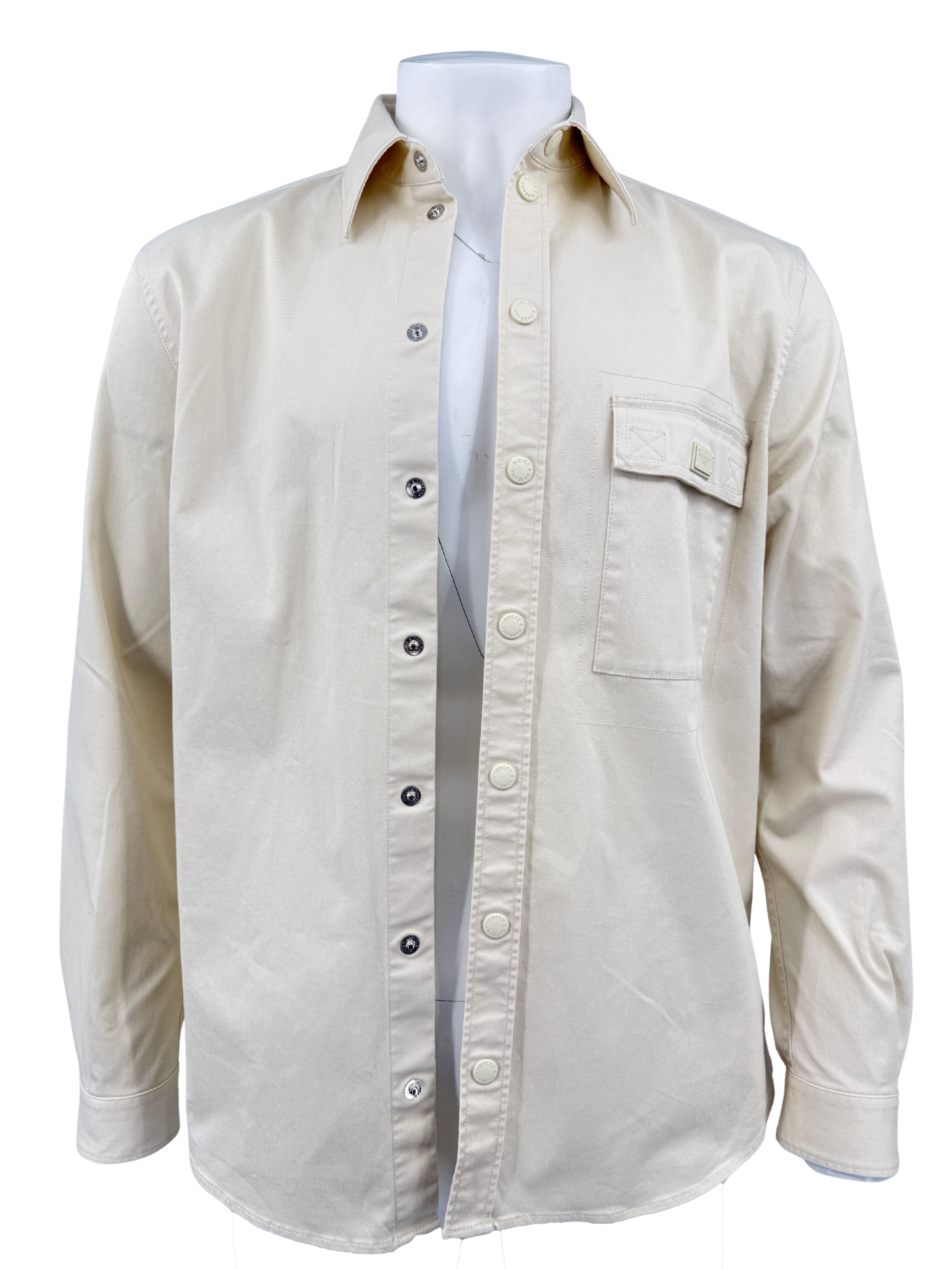 Dolce & Gabbana Cotton Shirt - Cream (Unused) Dolce & Gabbana