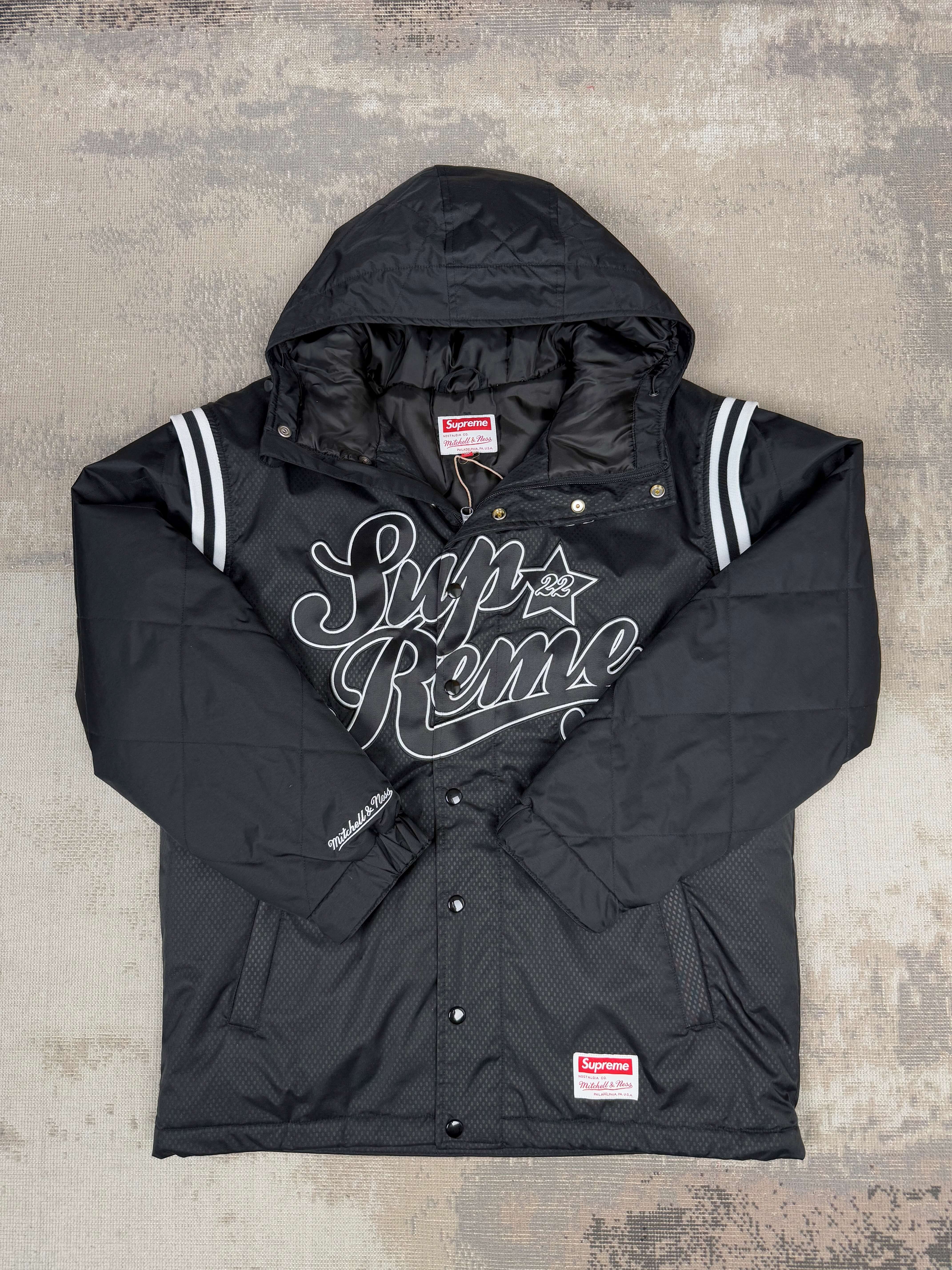Supreme x Mitchell & Ness Quilted Sports Jacket - Black (Unused) Supreme