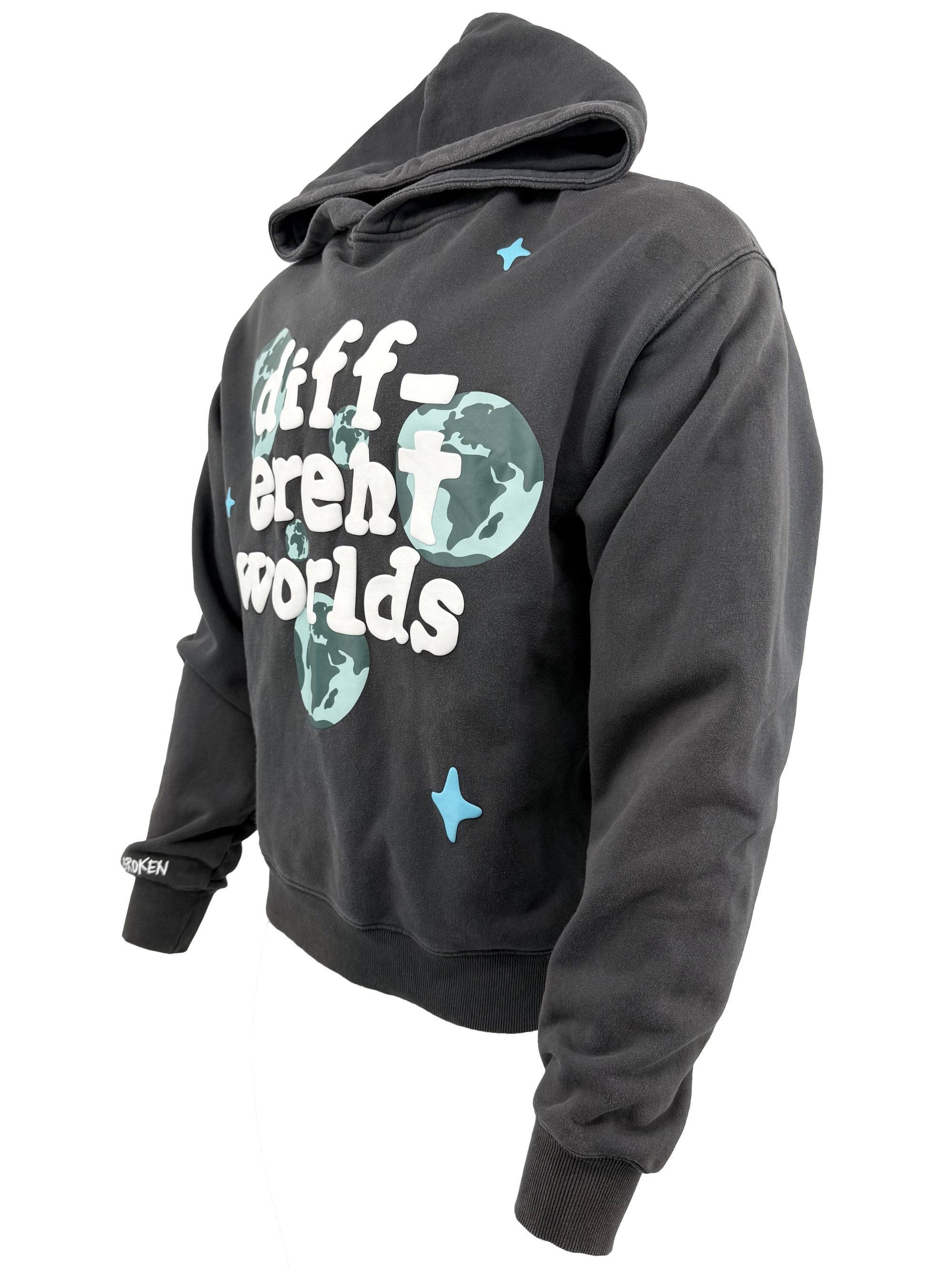 Broken Planet Different Worlds Hoodie - Grey Broken Planet