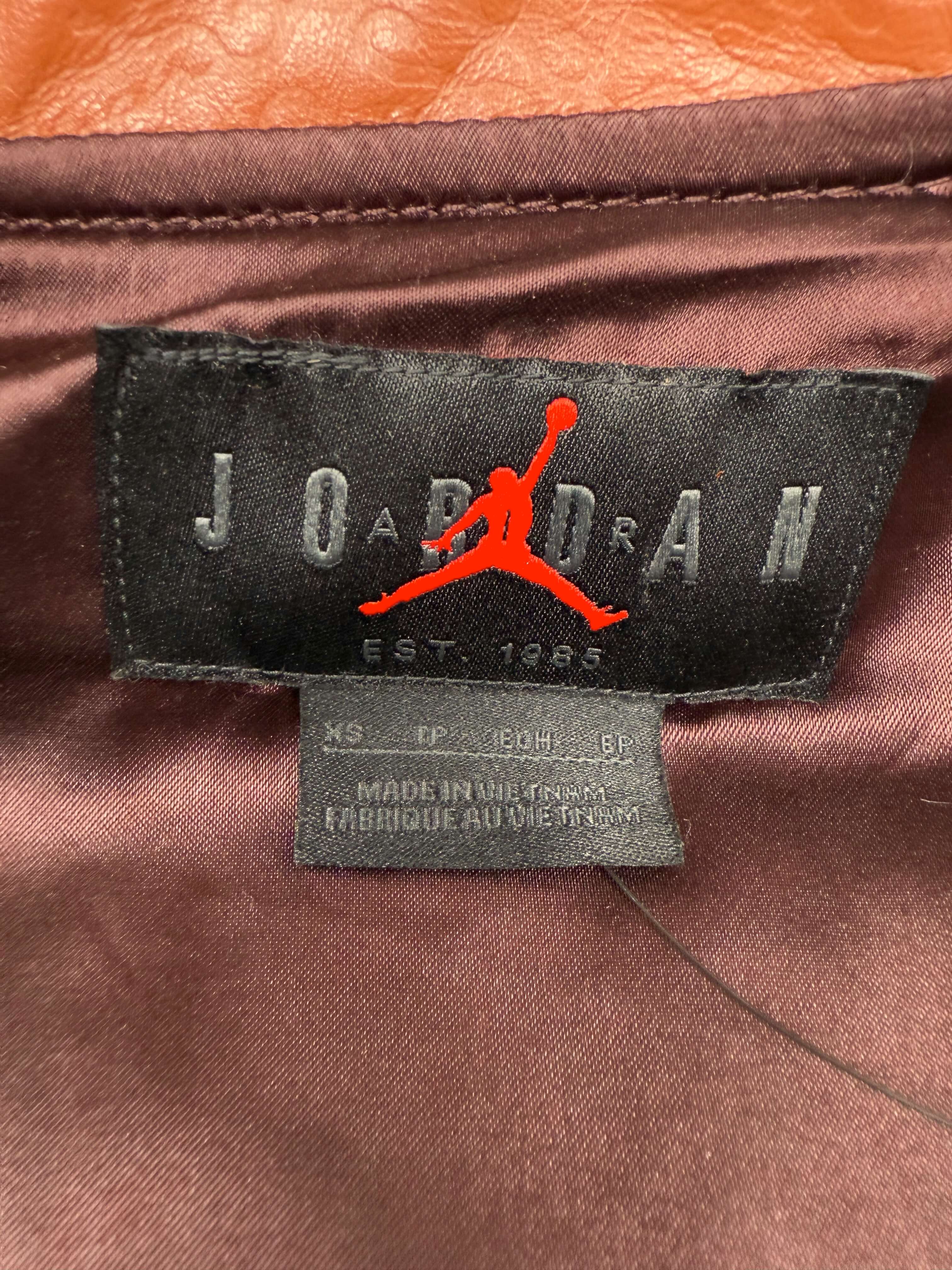 Jordan x Maison Chateau Rouge Leather Flight Jacket - Brown (Unused)