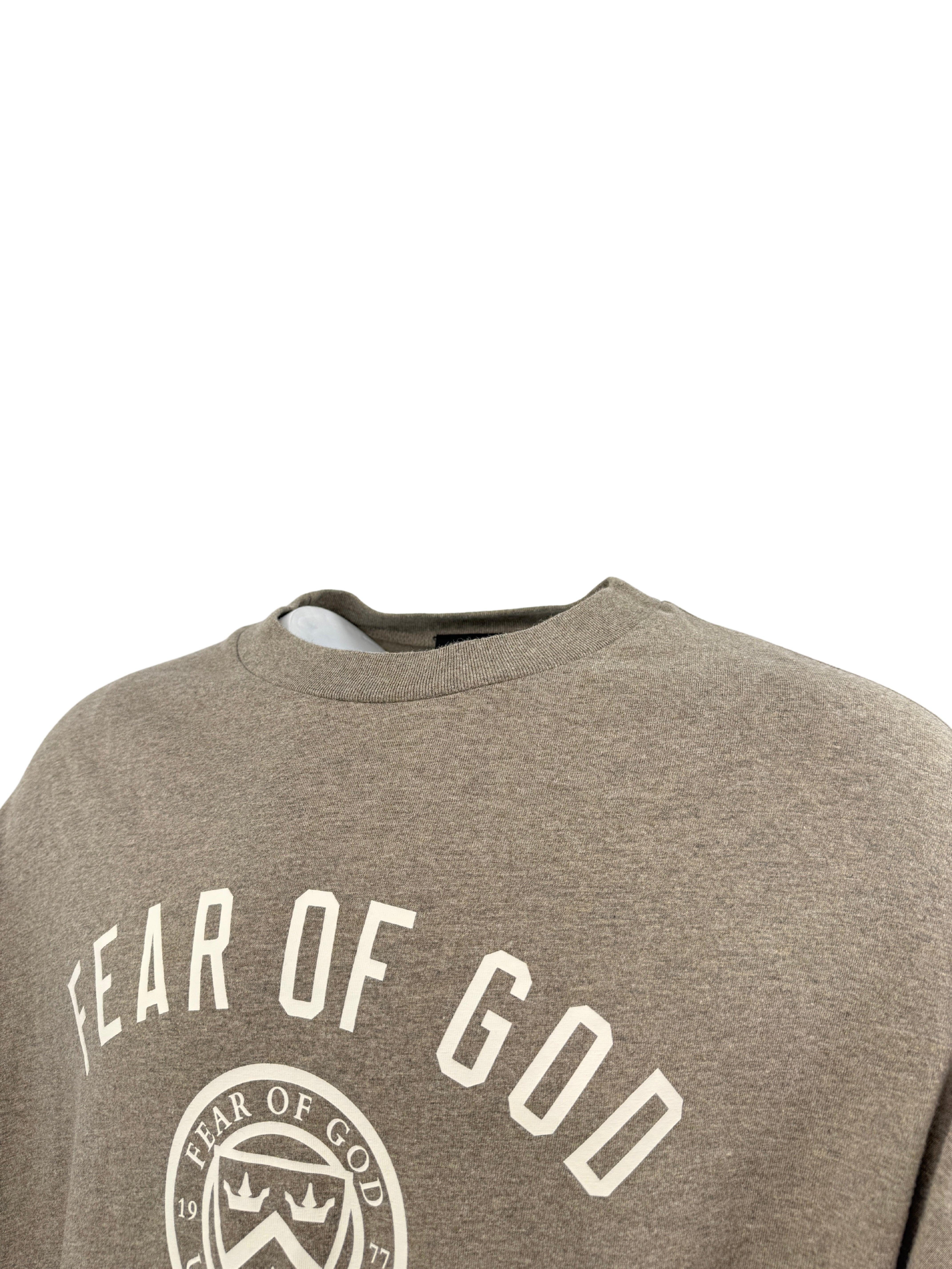 Essentials Fear Of God University Long Sleeve T-Shirt - Grey Essentials