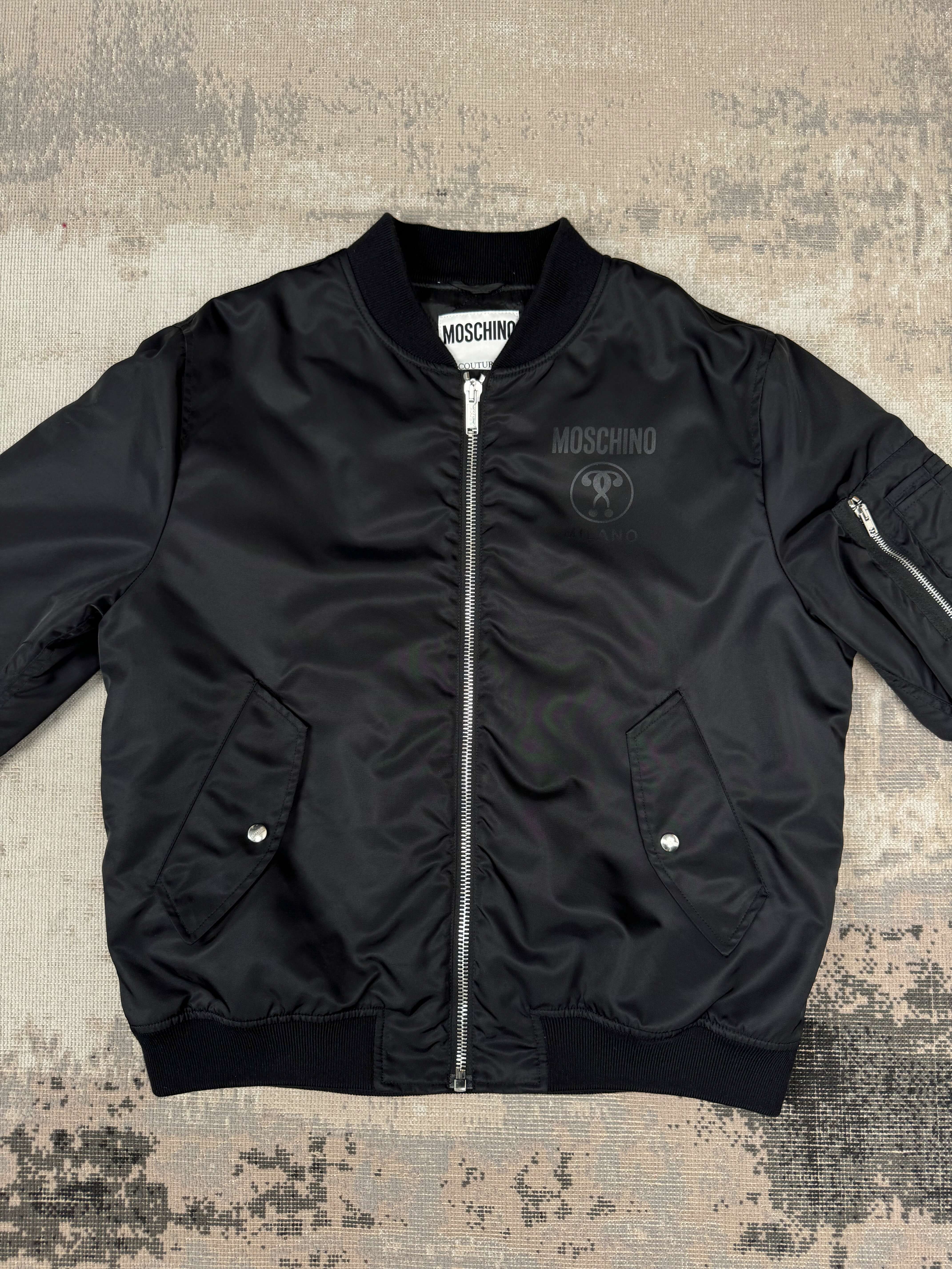 Moschino Milano Classic Bomber Jacket - Black Moschino