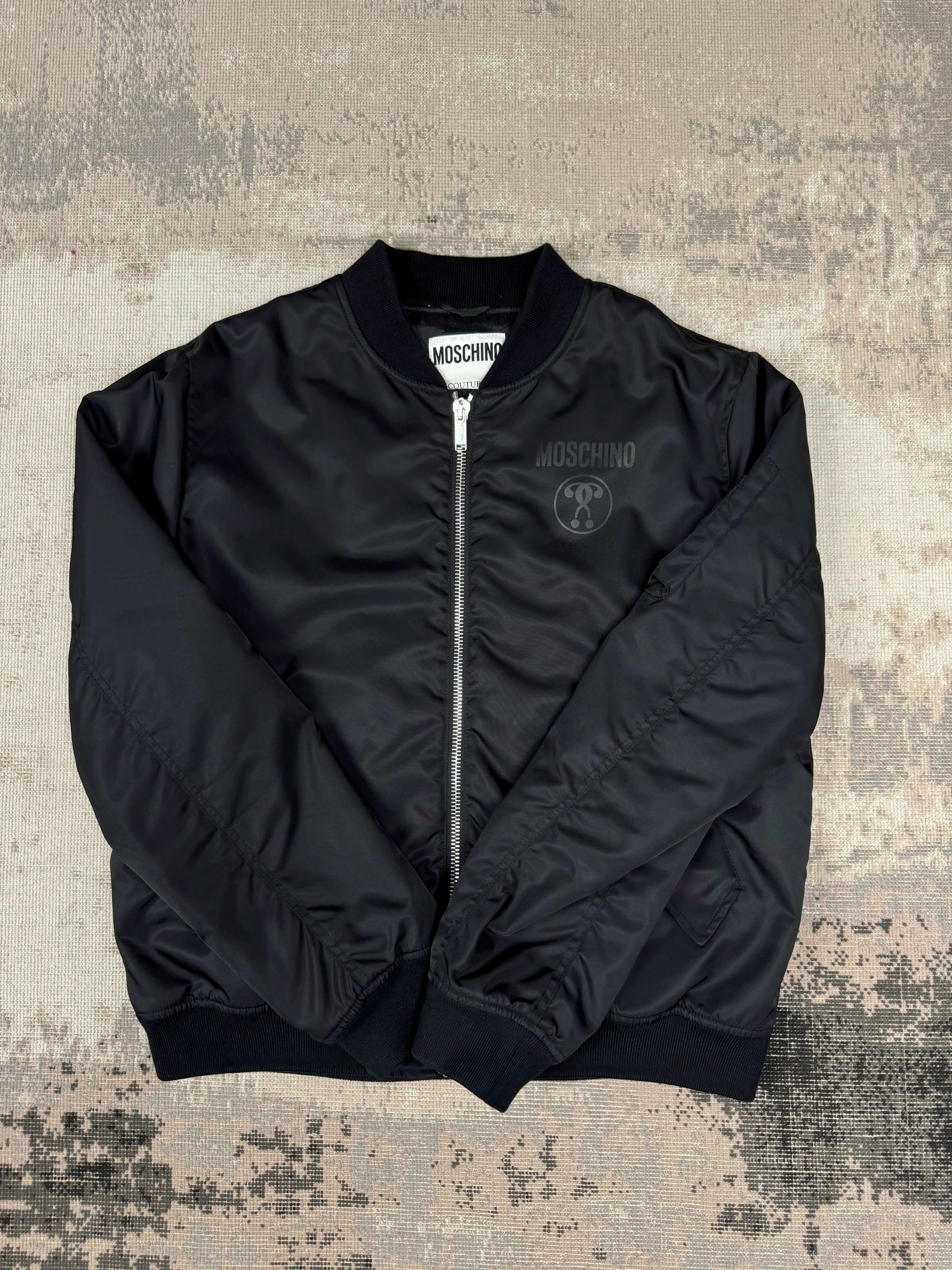 Moschino Milano Classic Bomber Jacket - Black Moschino
