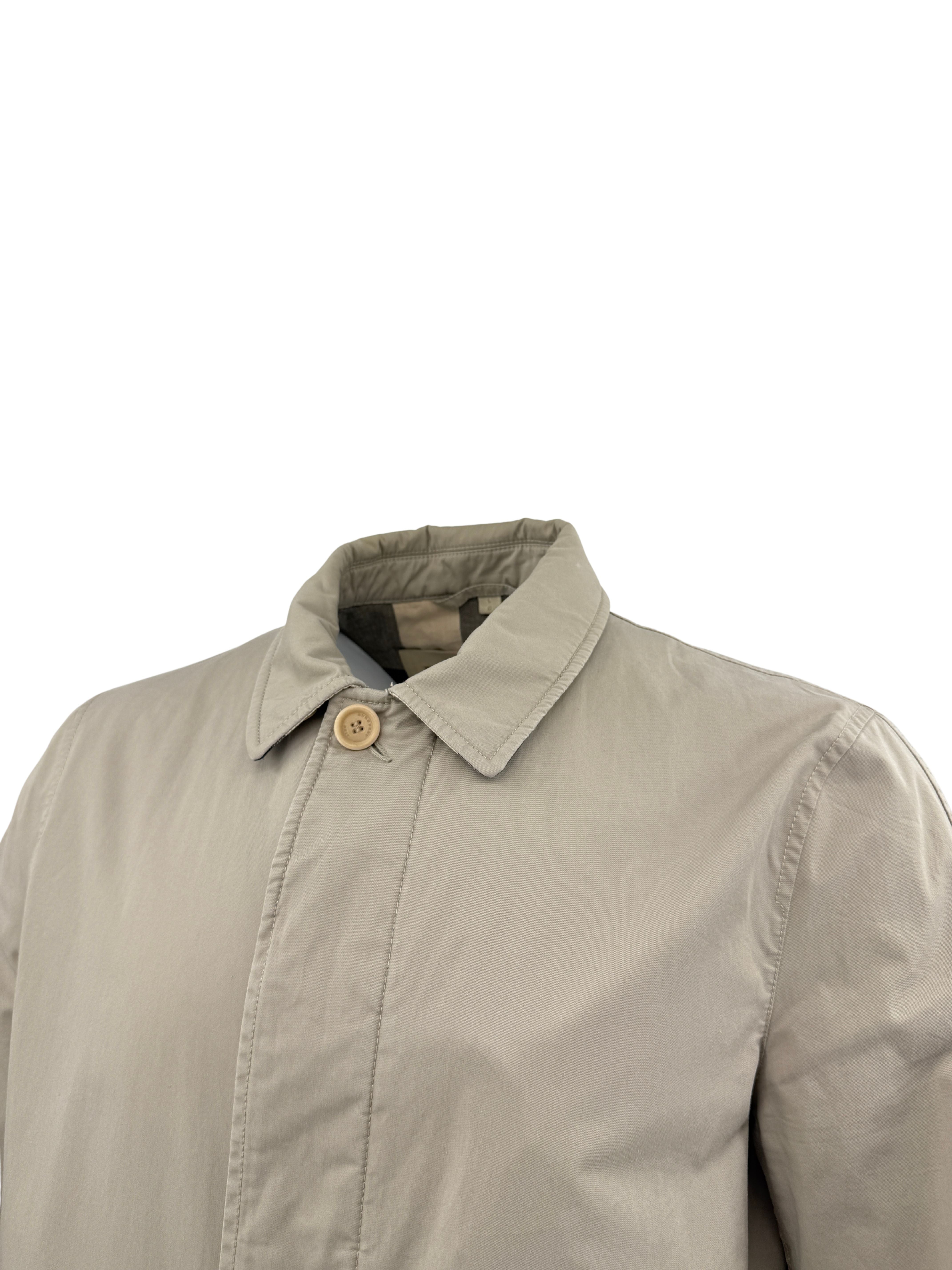 Burberry Check Trench Coat - Beige Burberry
