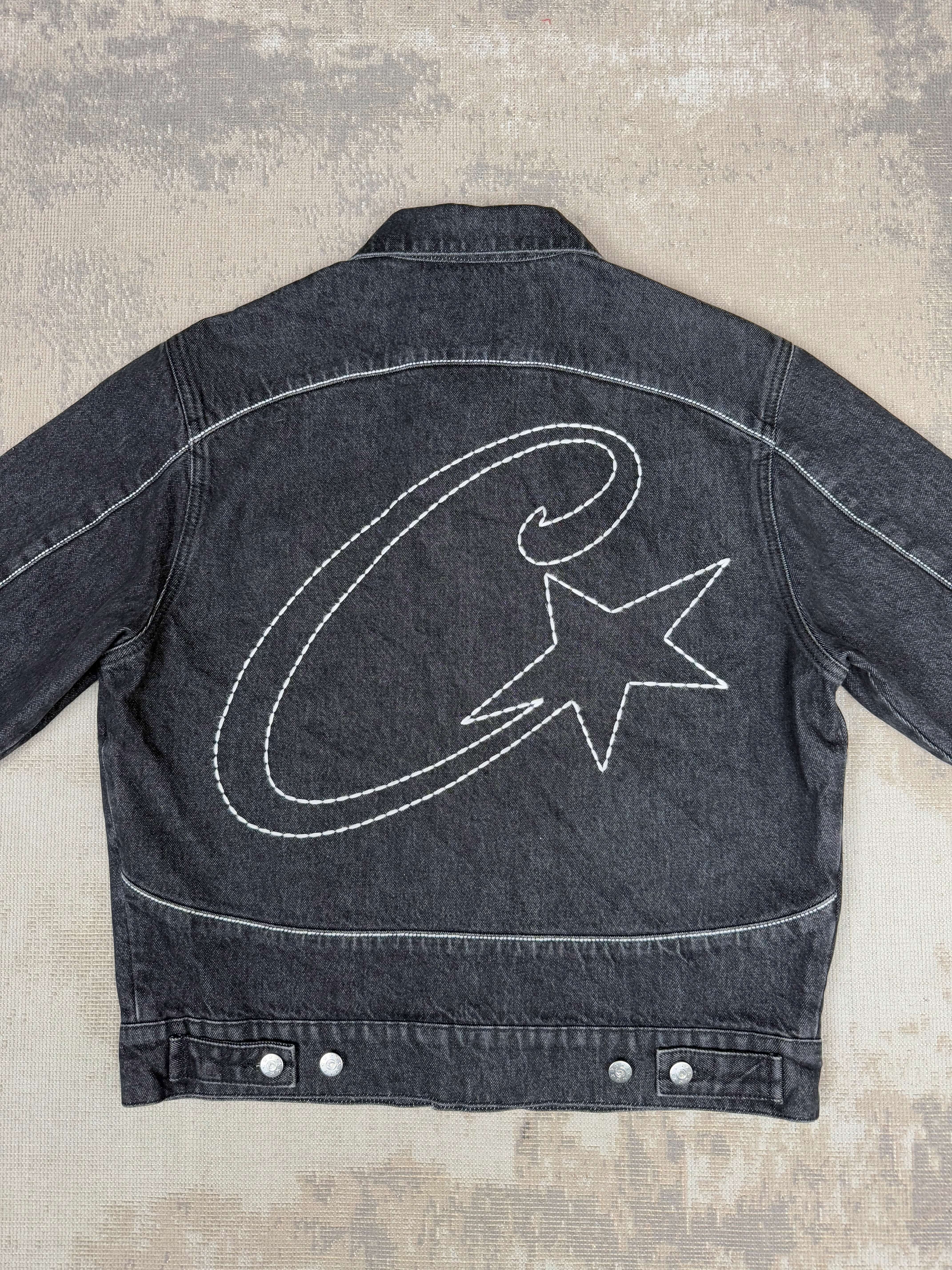 Corteiz C-Star Denim Jacket - Black Denim (Unused) Corteiz