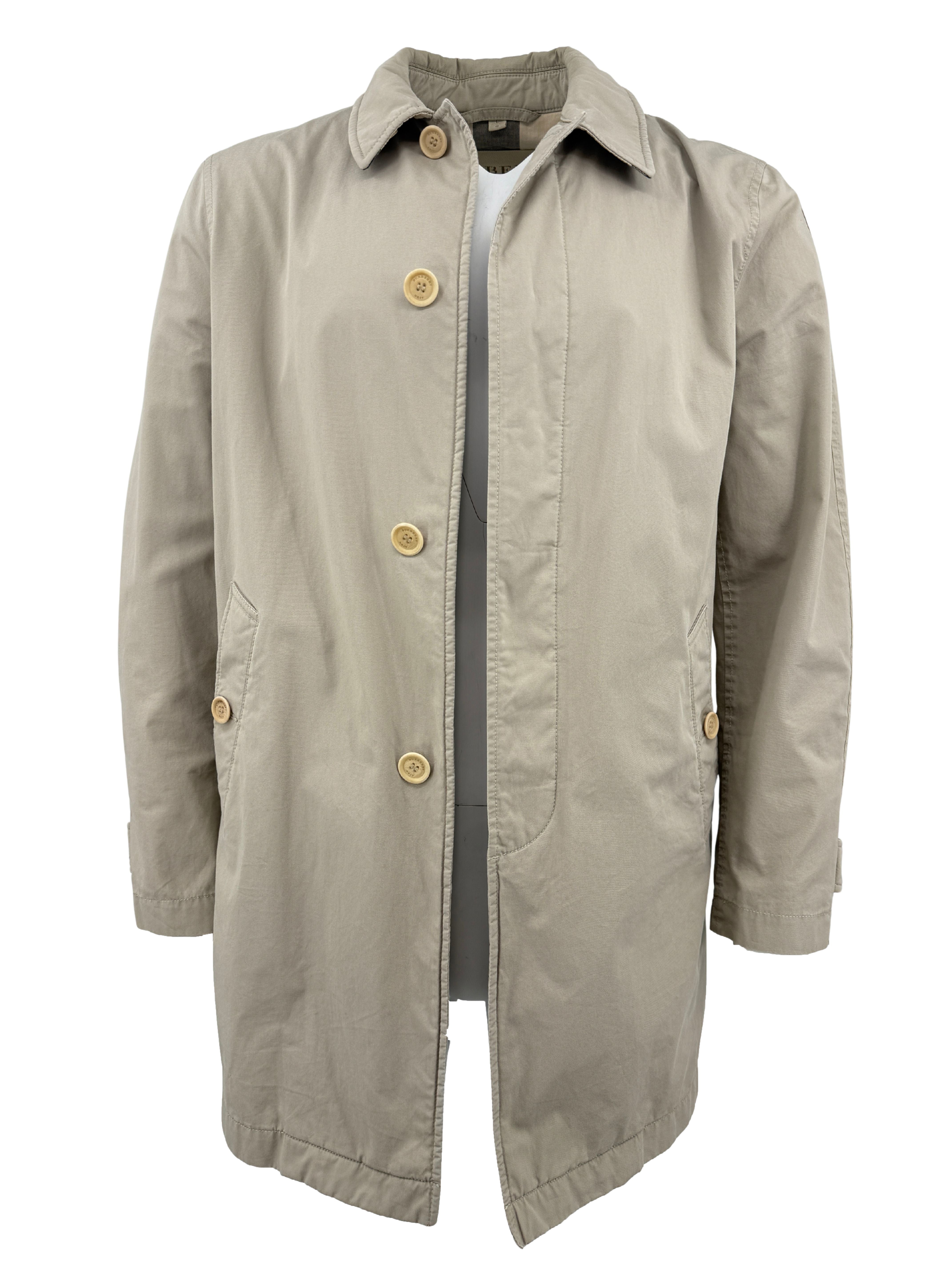 Burberry Check Trench Coat - Beige Burberry
