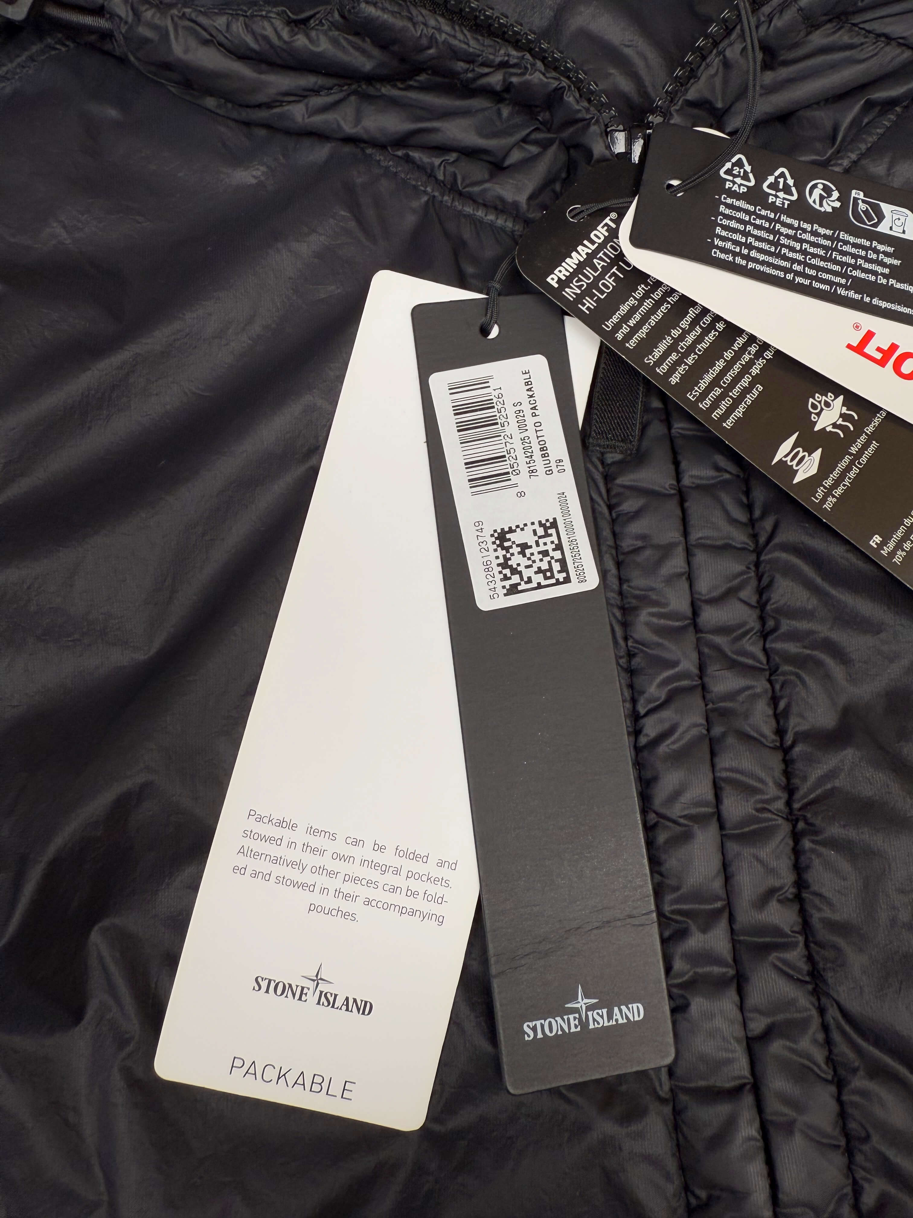 Stone Island Micro Yarn Primaloft Jacket - Black (Unused) Stone Island