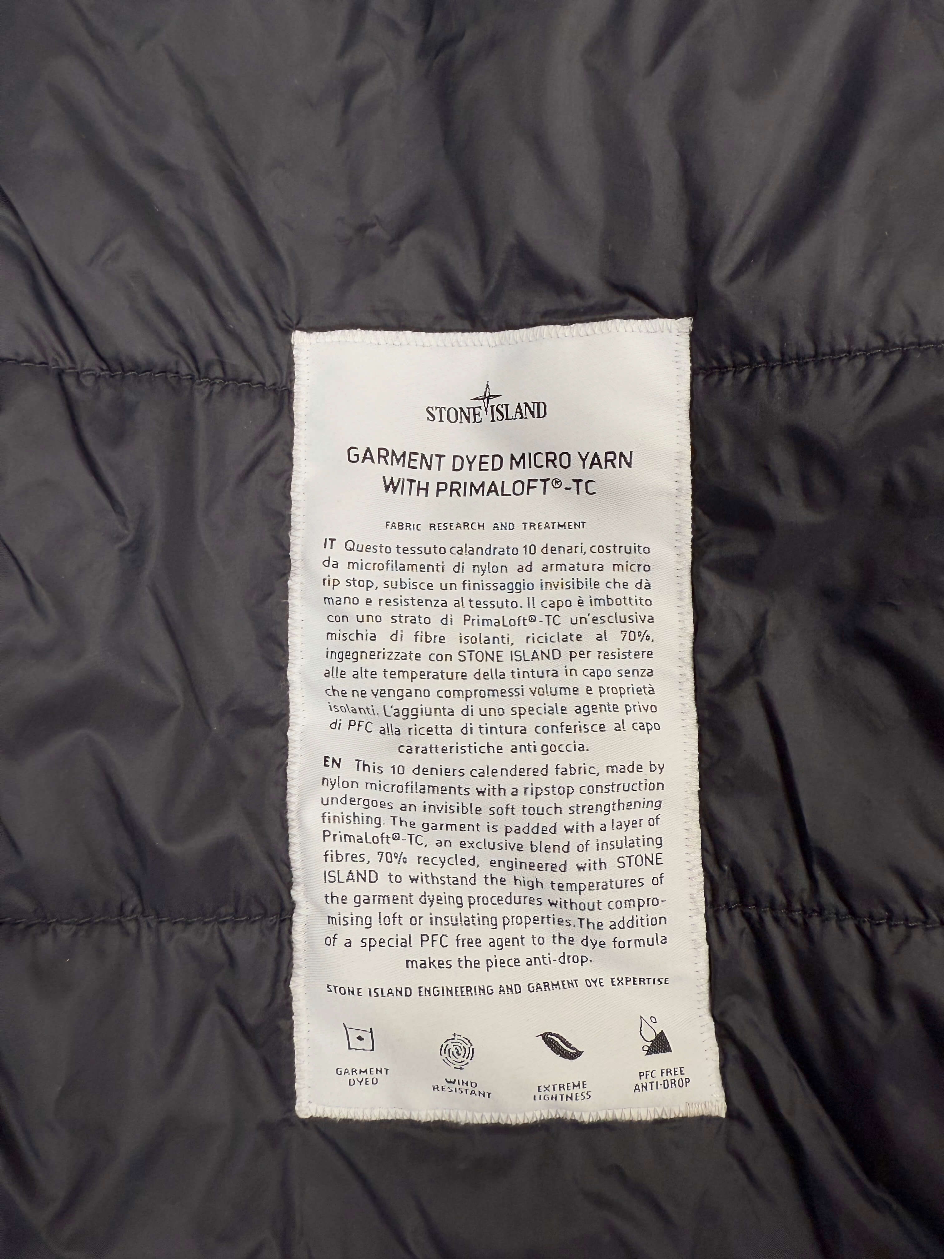 Stone Island Micro Yarn Primaloft Jacket - Black (Unused) Stone Island