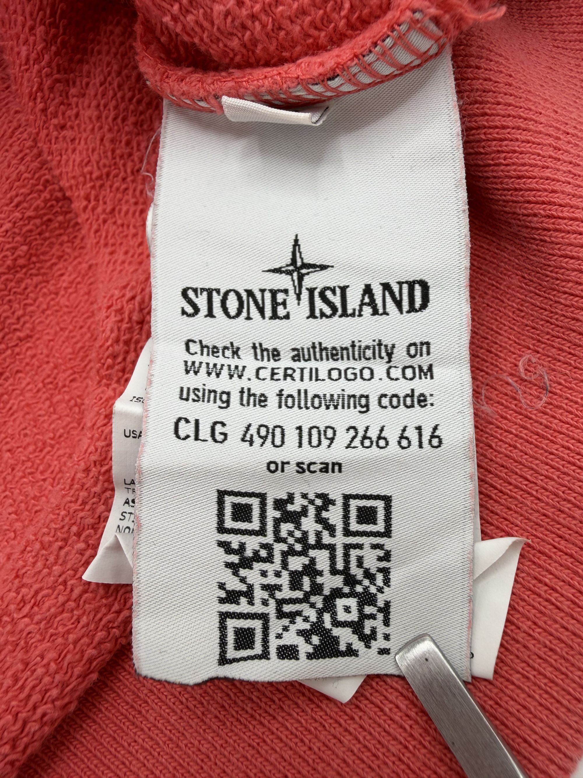 Stone Island Pocket Detail Sweatshirt - Coral Stone Island