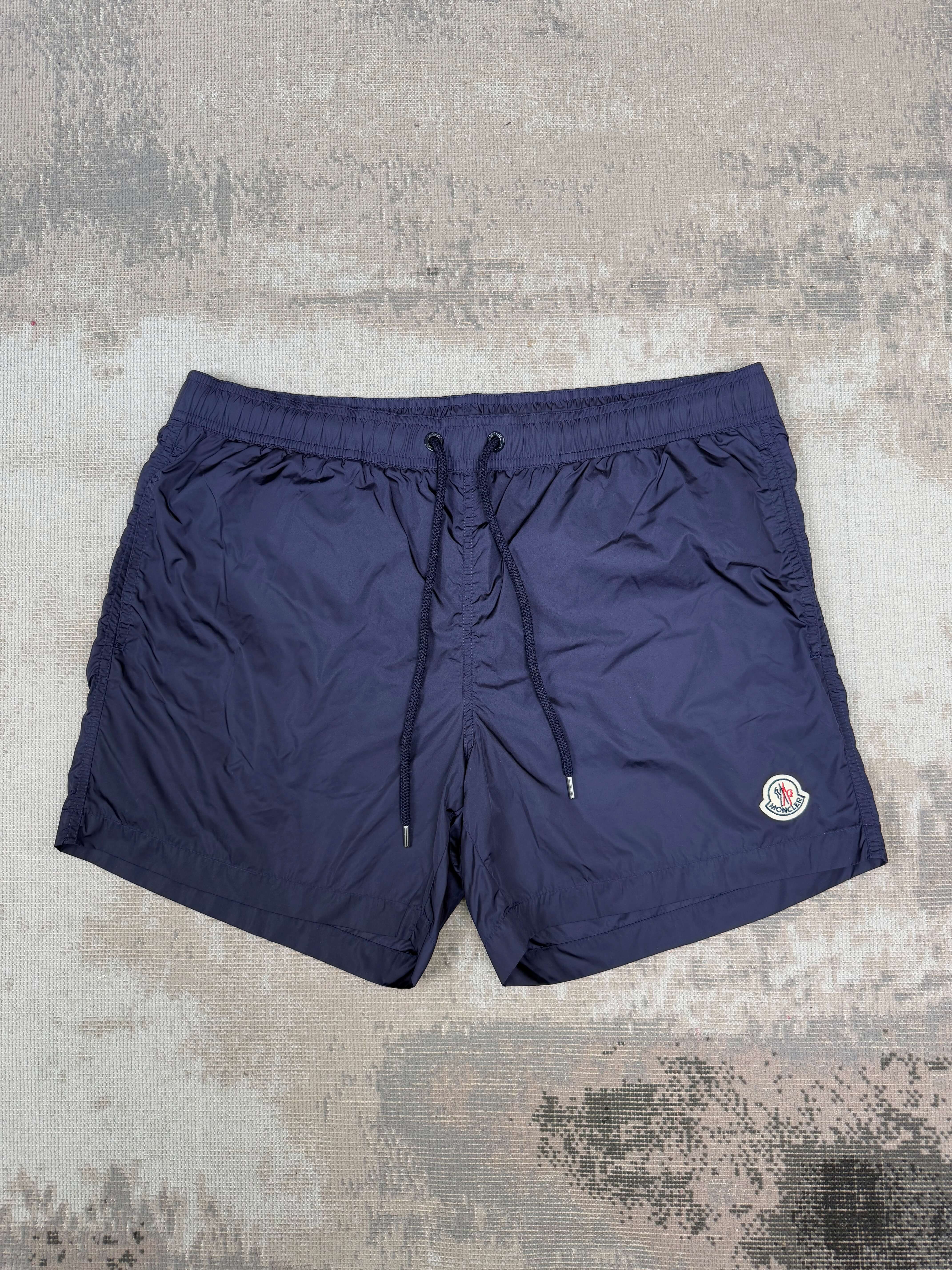 Moncler Badge Logo Swim Shorts - Navy Moncler