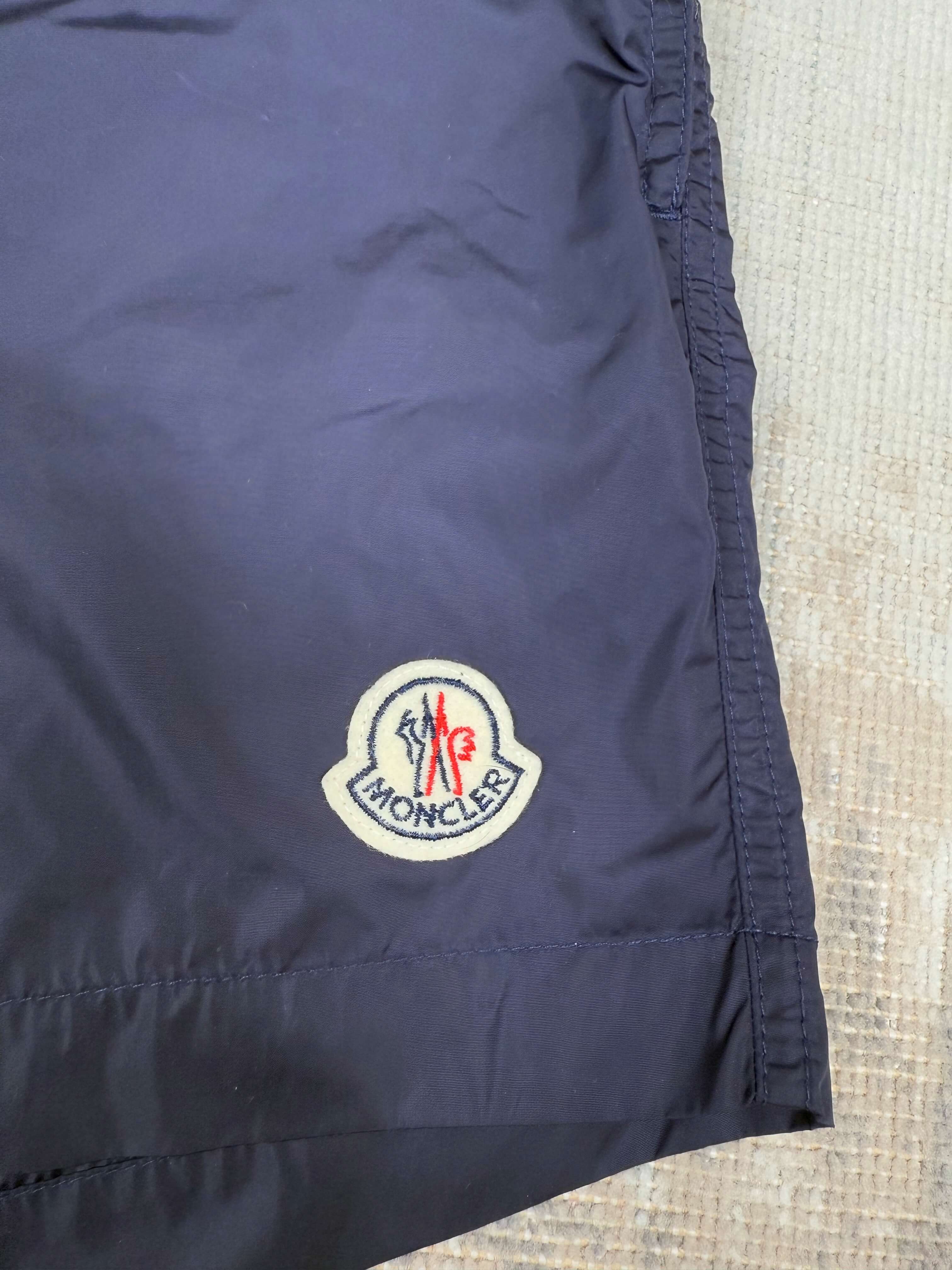 Moncler Badge Logo Swim Shorts - Navy Moncler