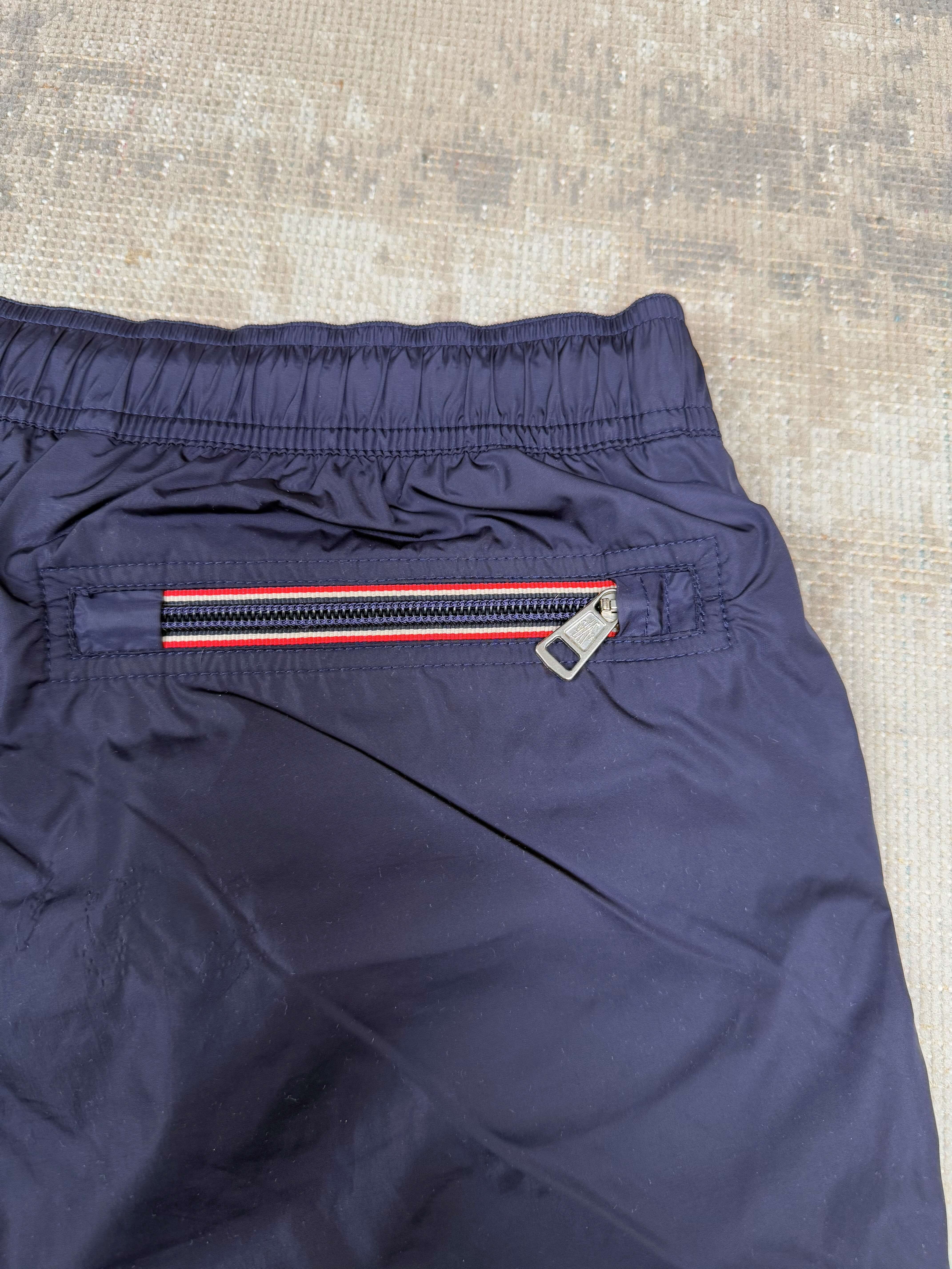 Moncler Badge Logo Swim Shorts - Navy Moncler