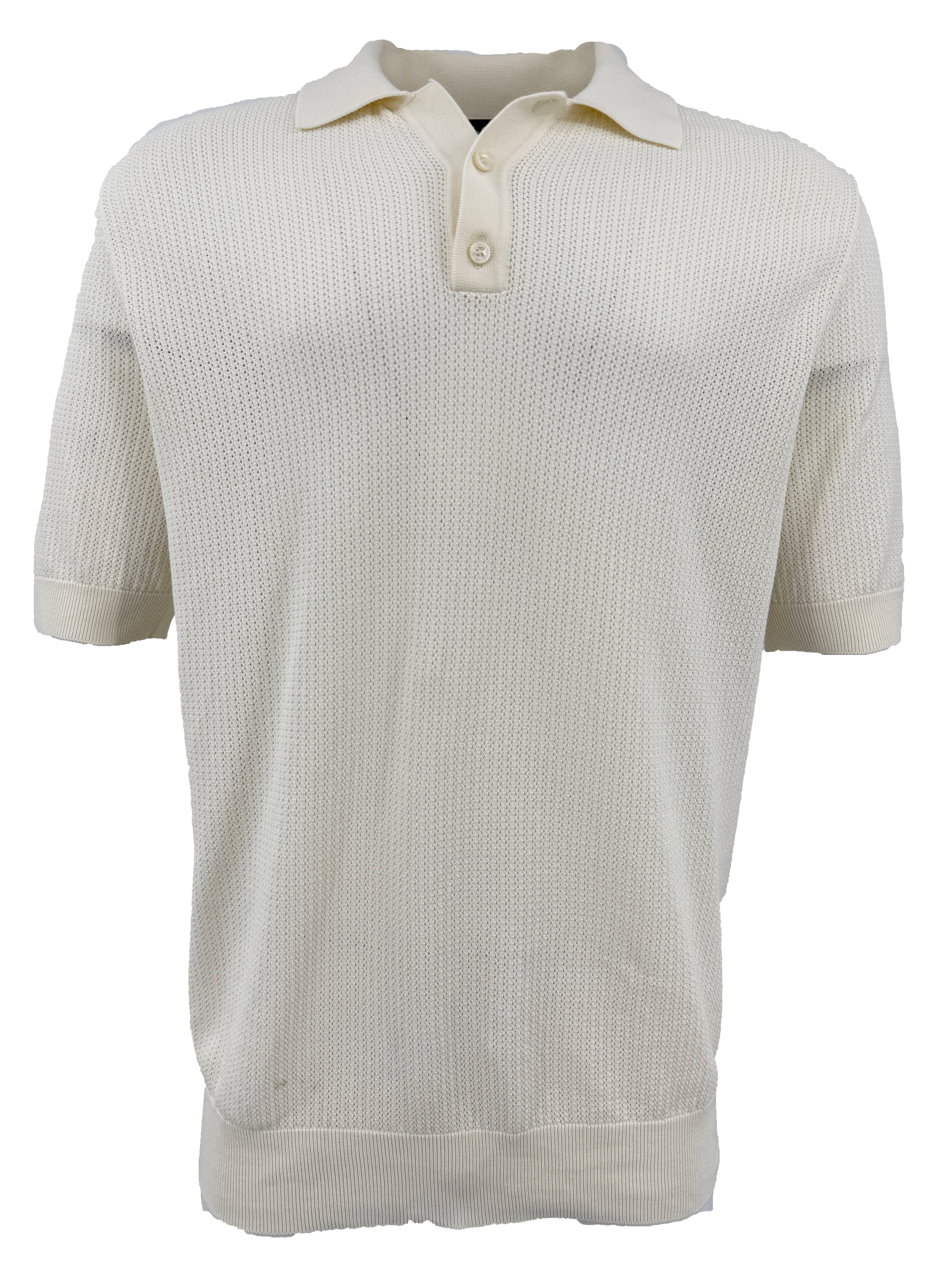 Dolce & Gabanna Knit Polo - Cream Dolce & Gabbana