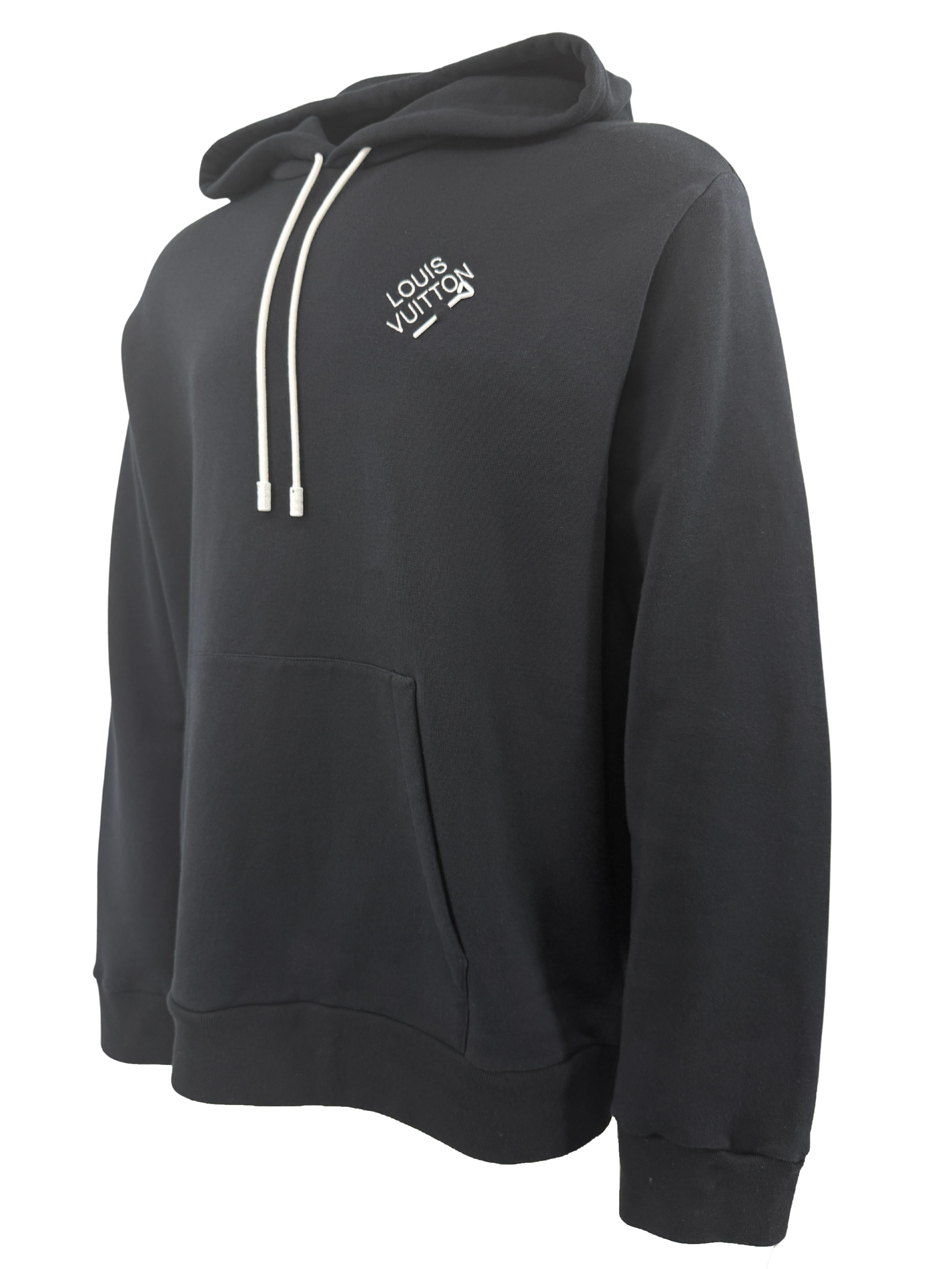Louis Vuitton Signature Pin Hoodie - Black Louis Vuitton