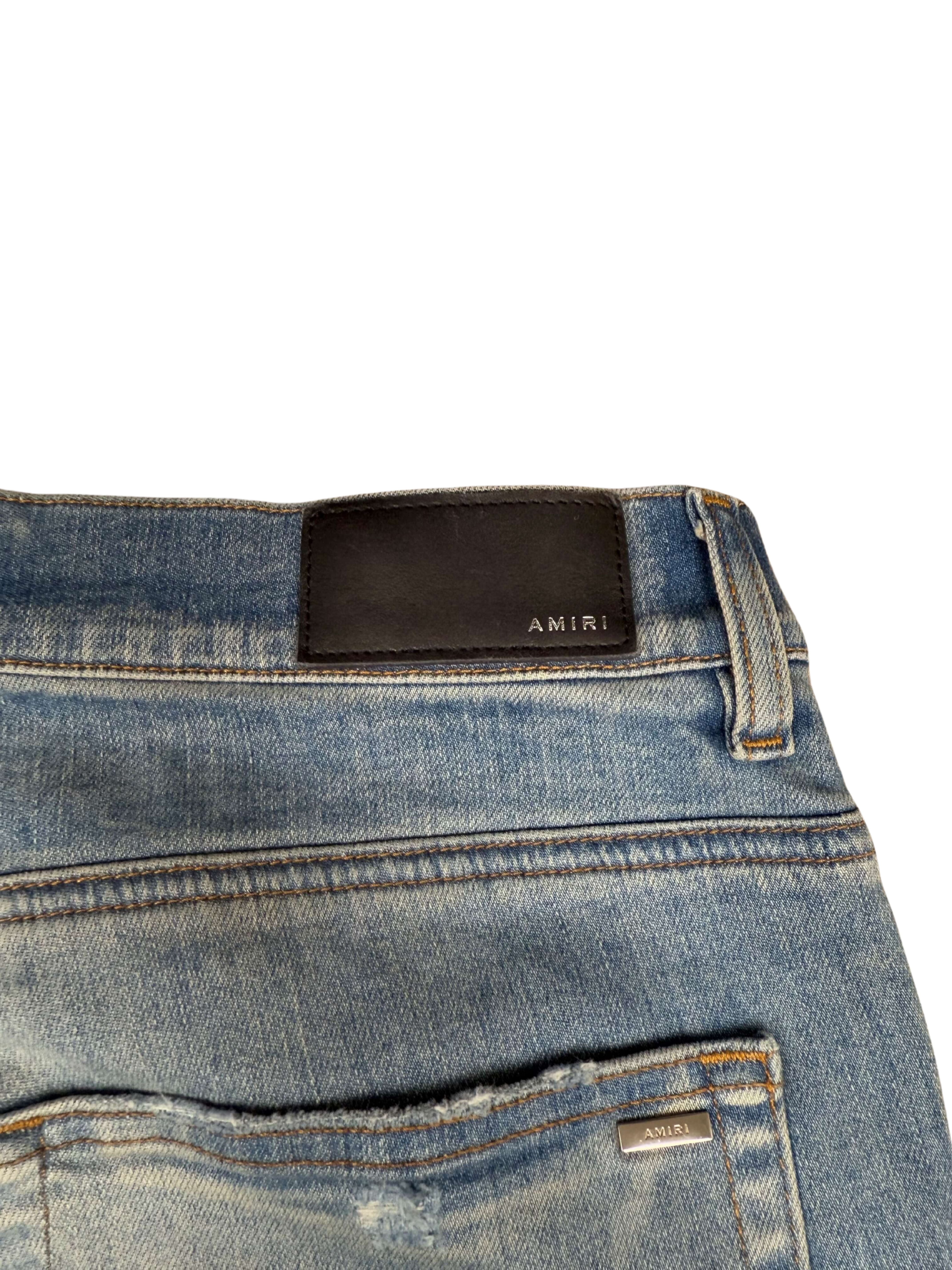 Amiri Bandana Jeans - Light Denim