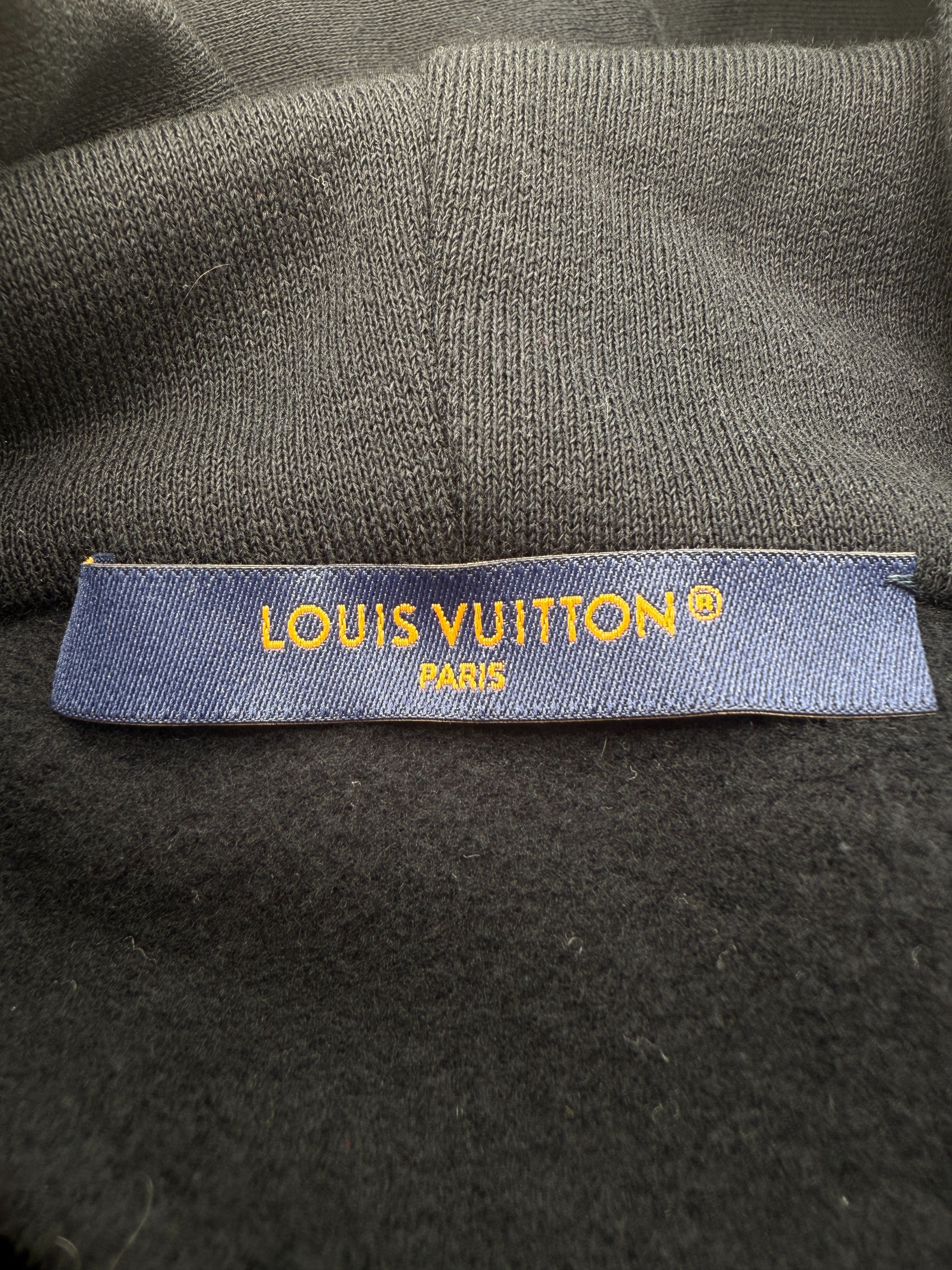 Louis Vuitton Signature Pin Hoodie - Black Louis Vuitton