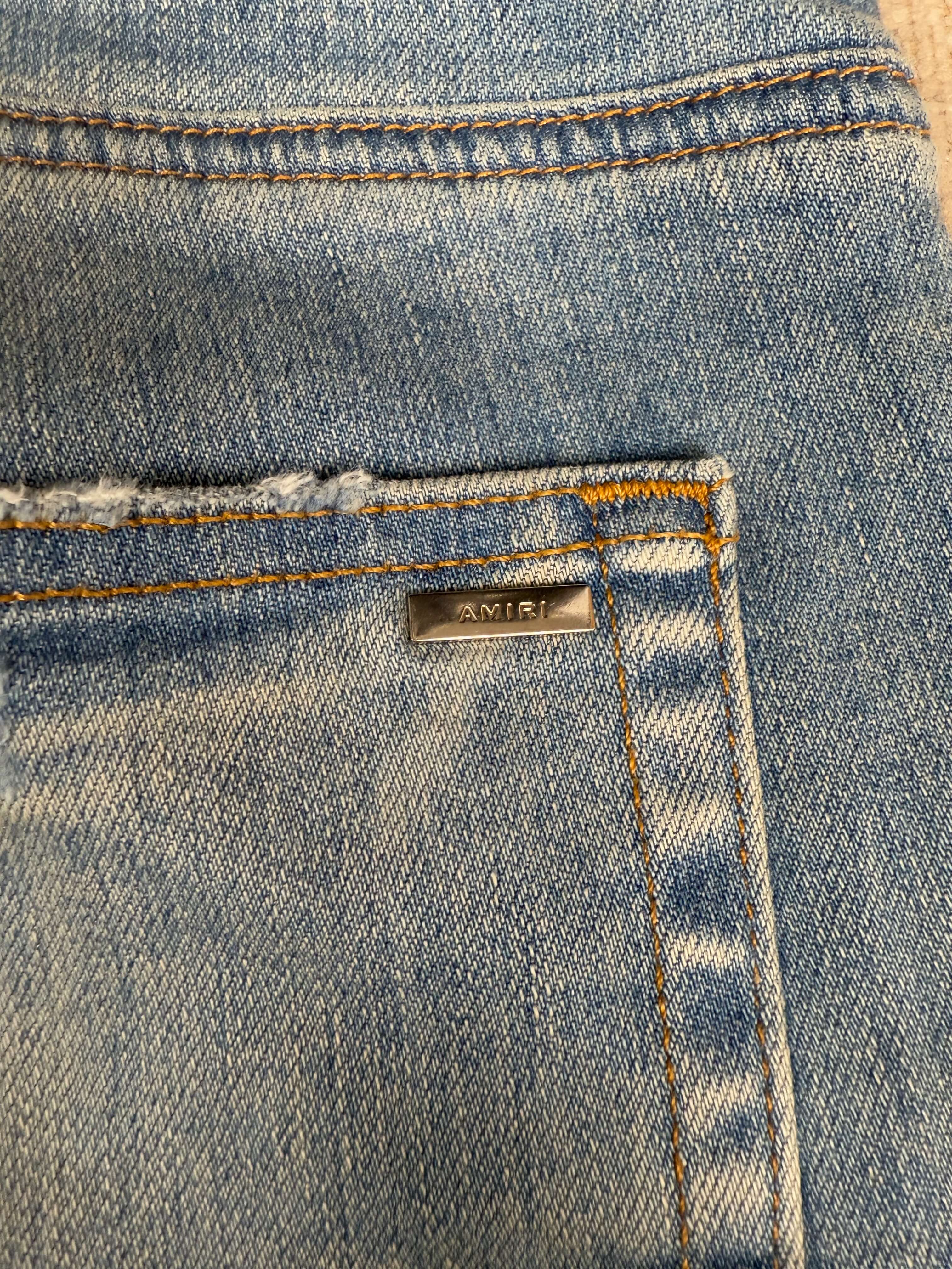 Amiri Bandana Jeans - Light Denim Amiri