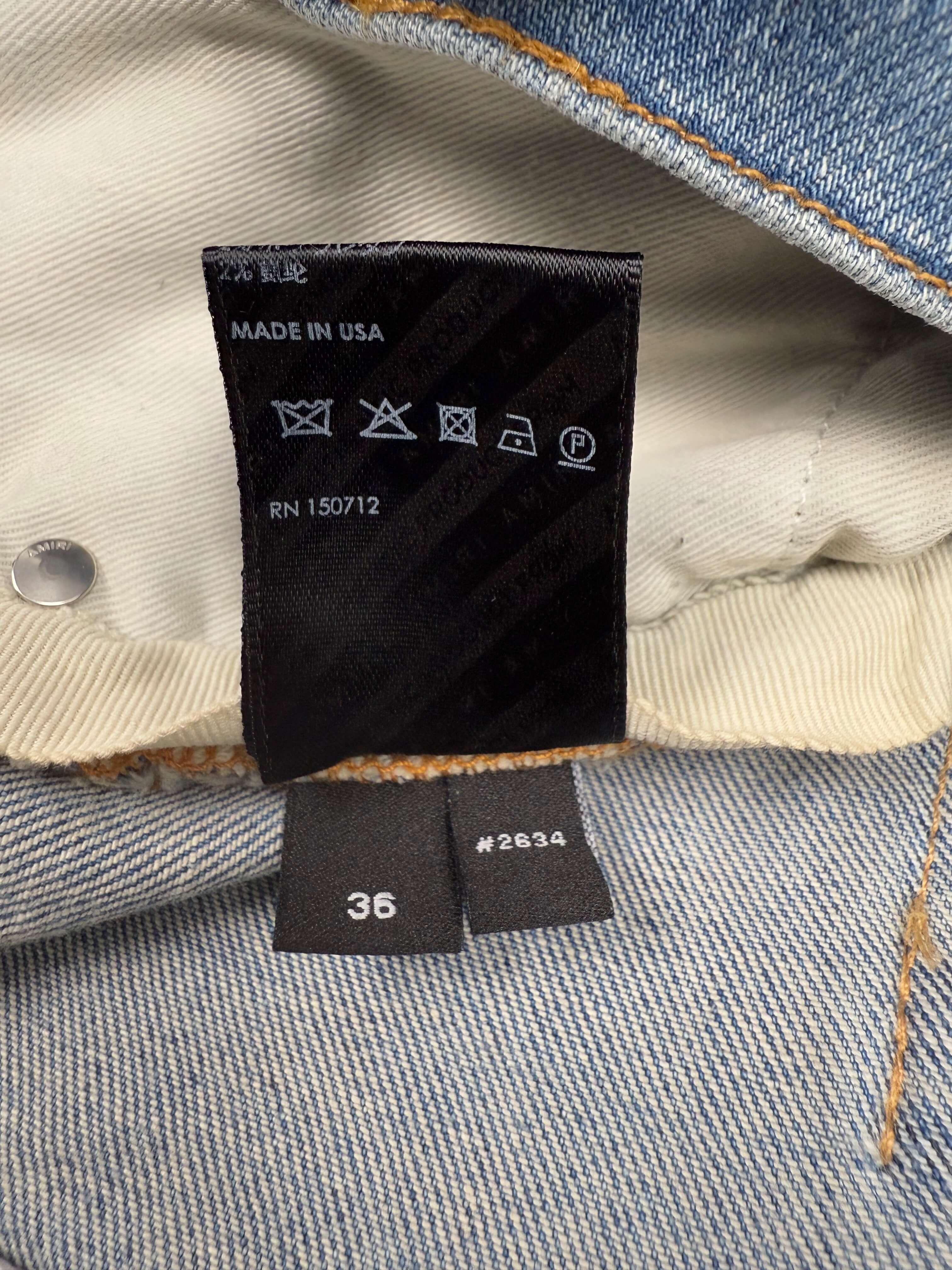 Amiri Bandana Jeans - Light Denim Amiri