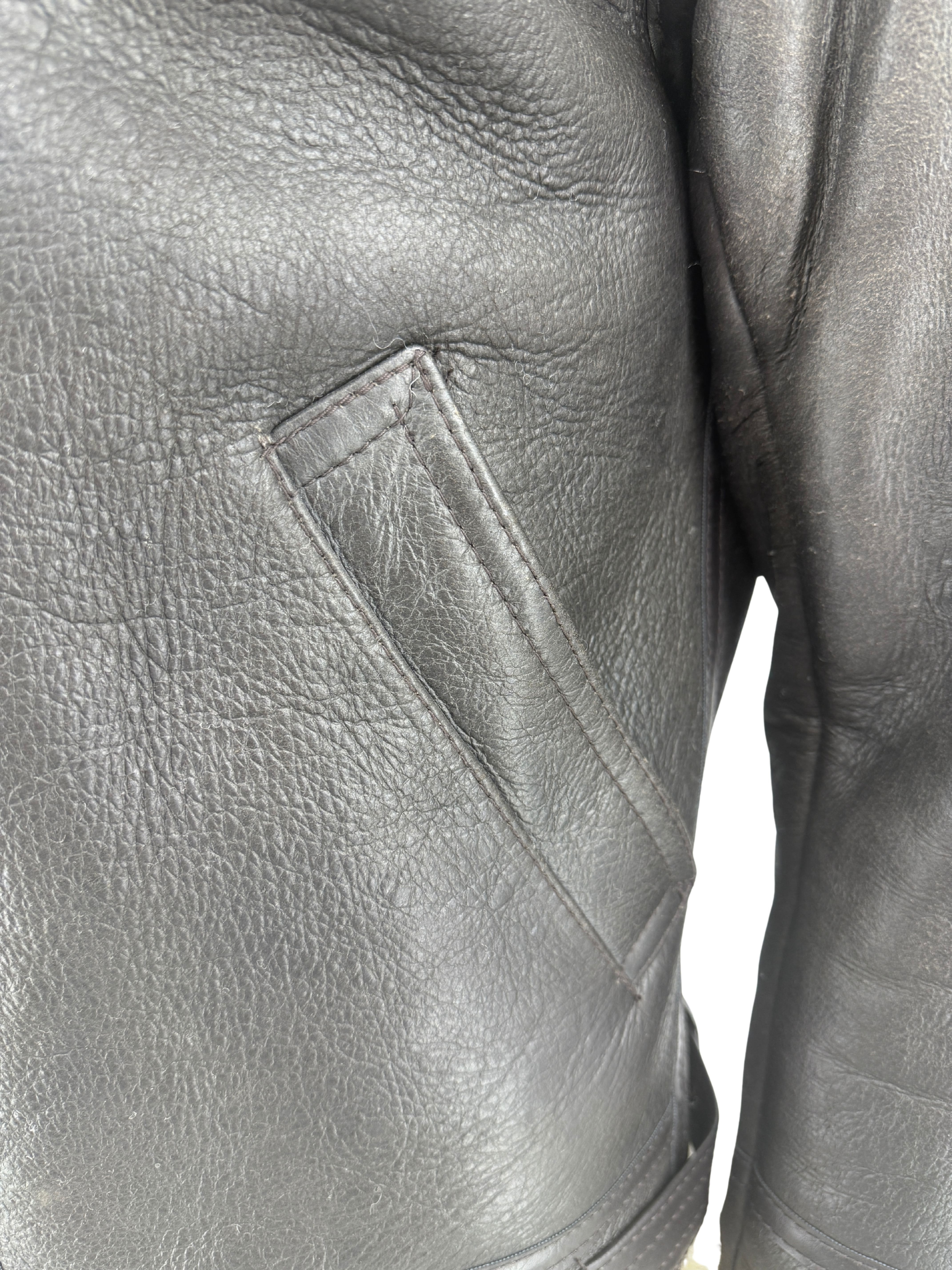 Type B Sheep Skin Flying Jacket - Brown