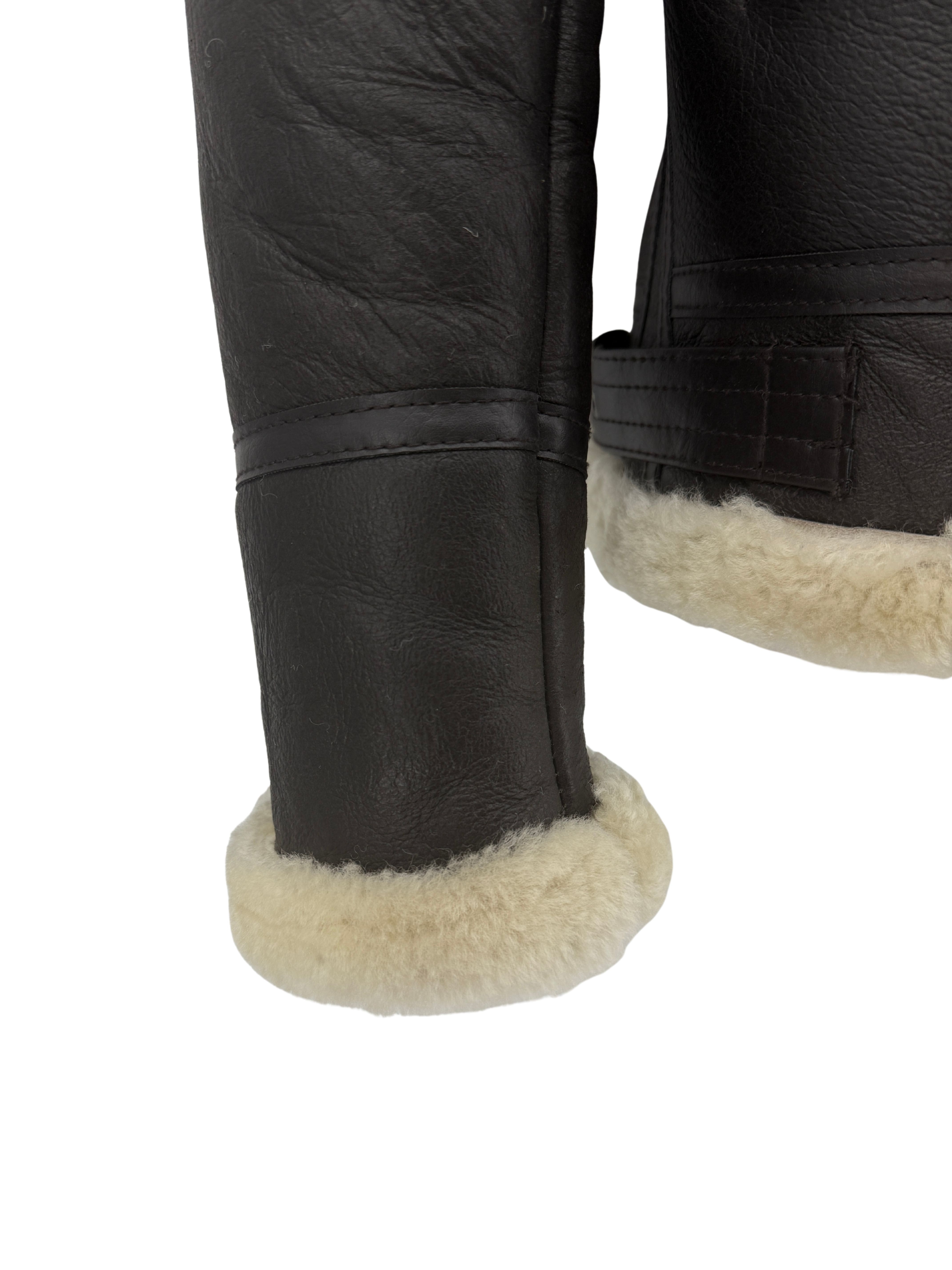 Type B Sheep Skin Flying Jacket - Brown