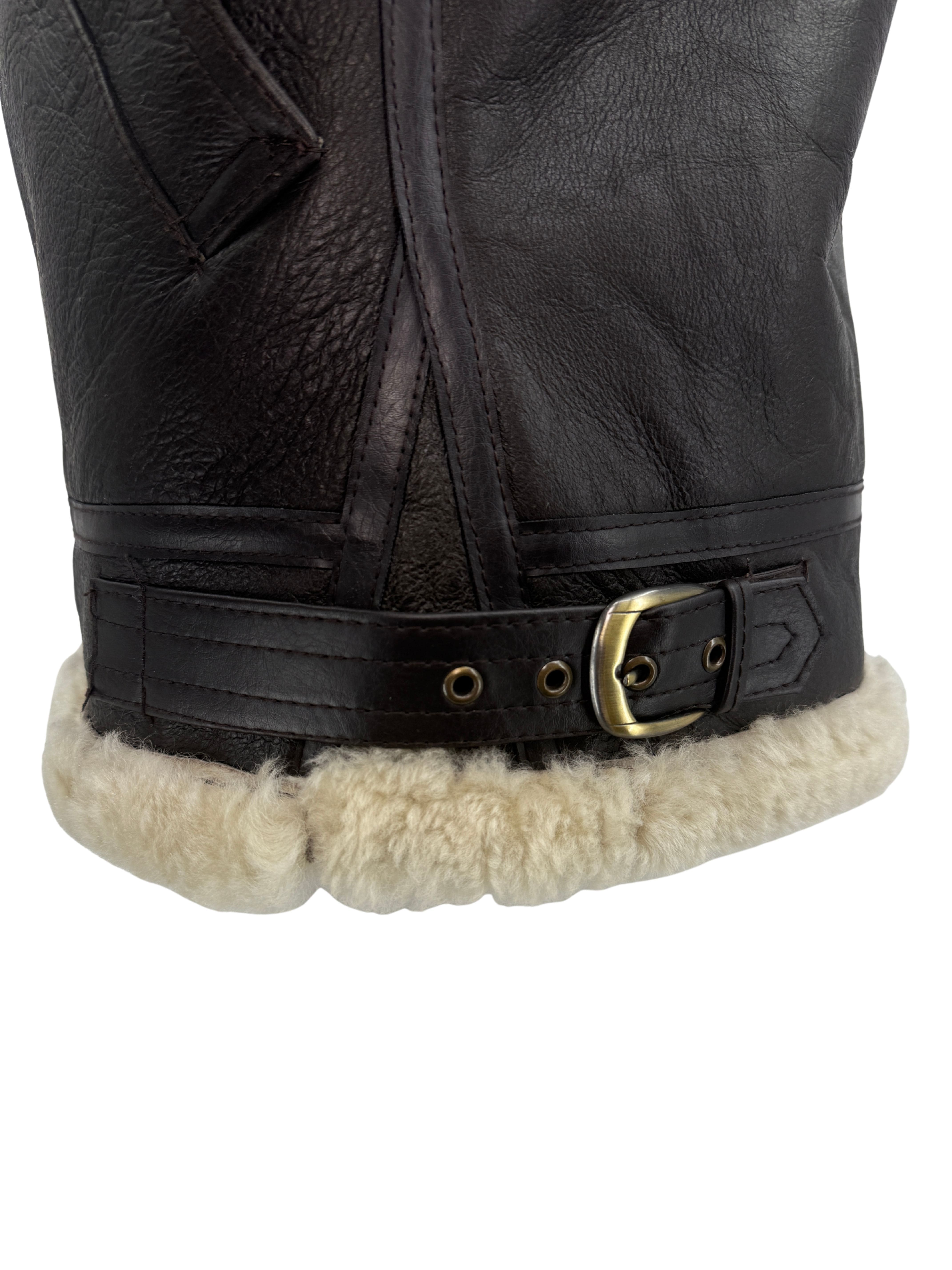 Type B Sheep Skin Flying Jacket - Brown