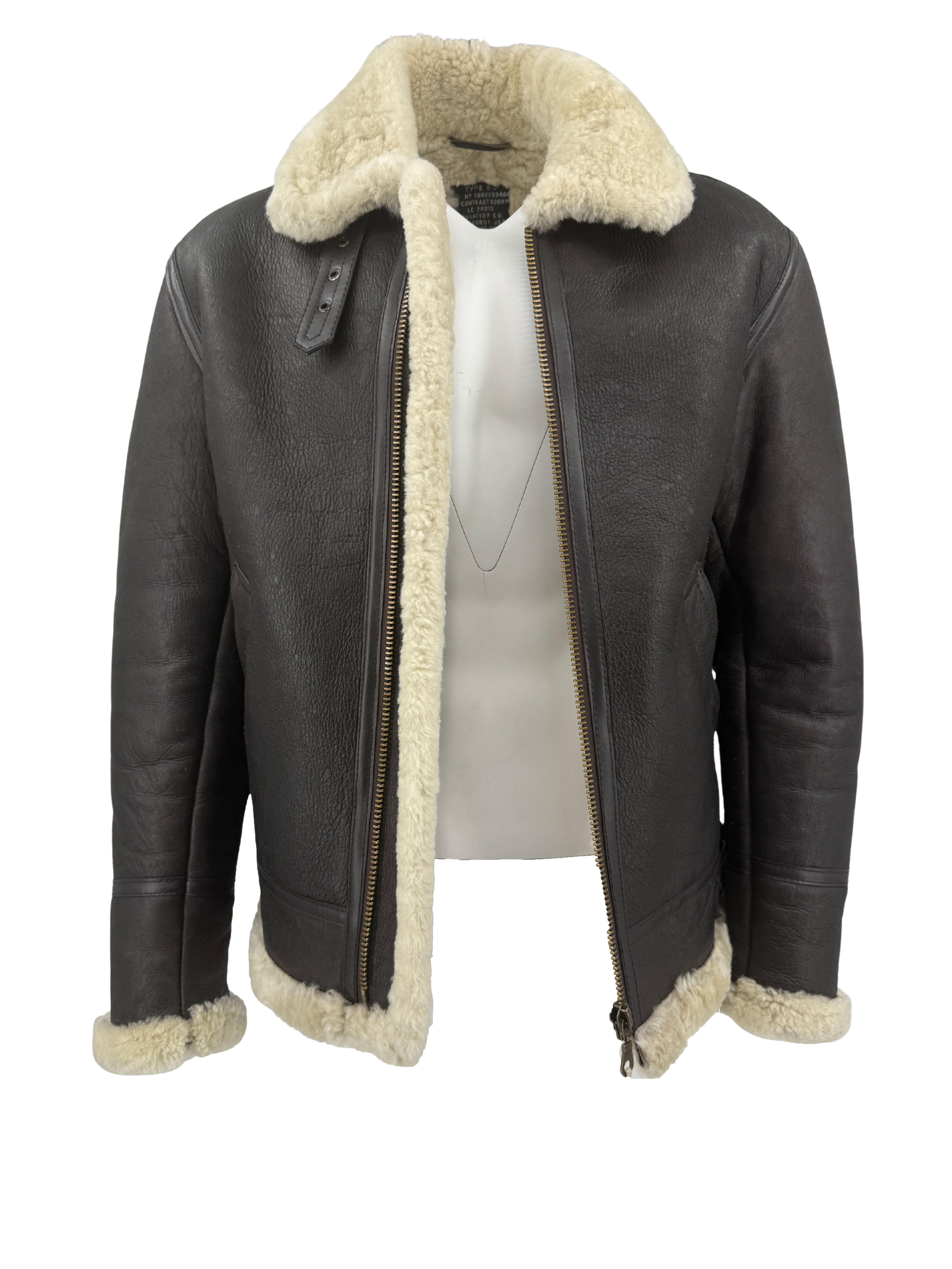 Type B Sheep Skin Flying Jacket - Brown