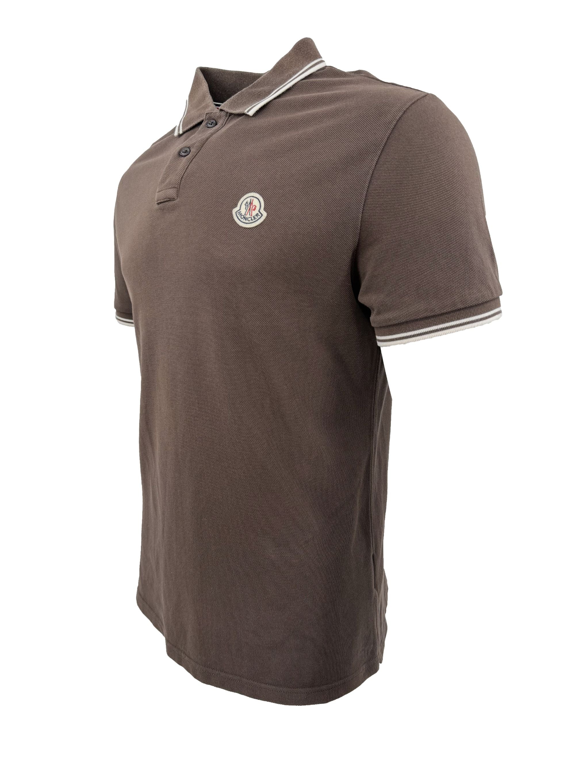 Moncler Badge Polo - Brown Moncler