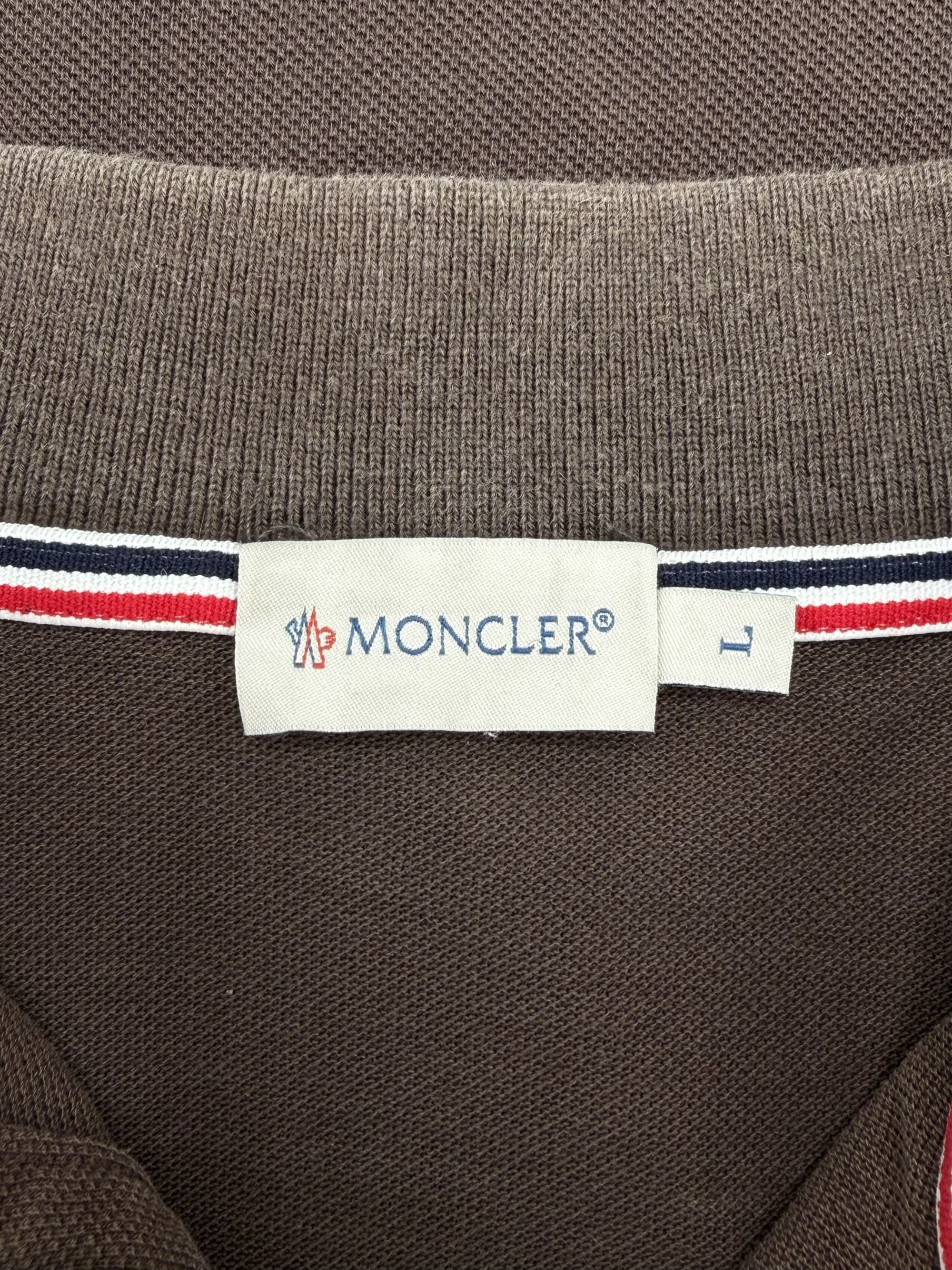 Moncler Badge Polo - Brown Moncler